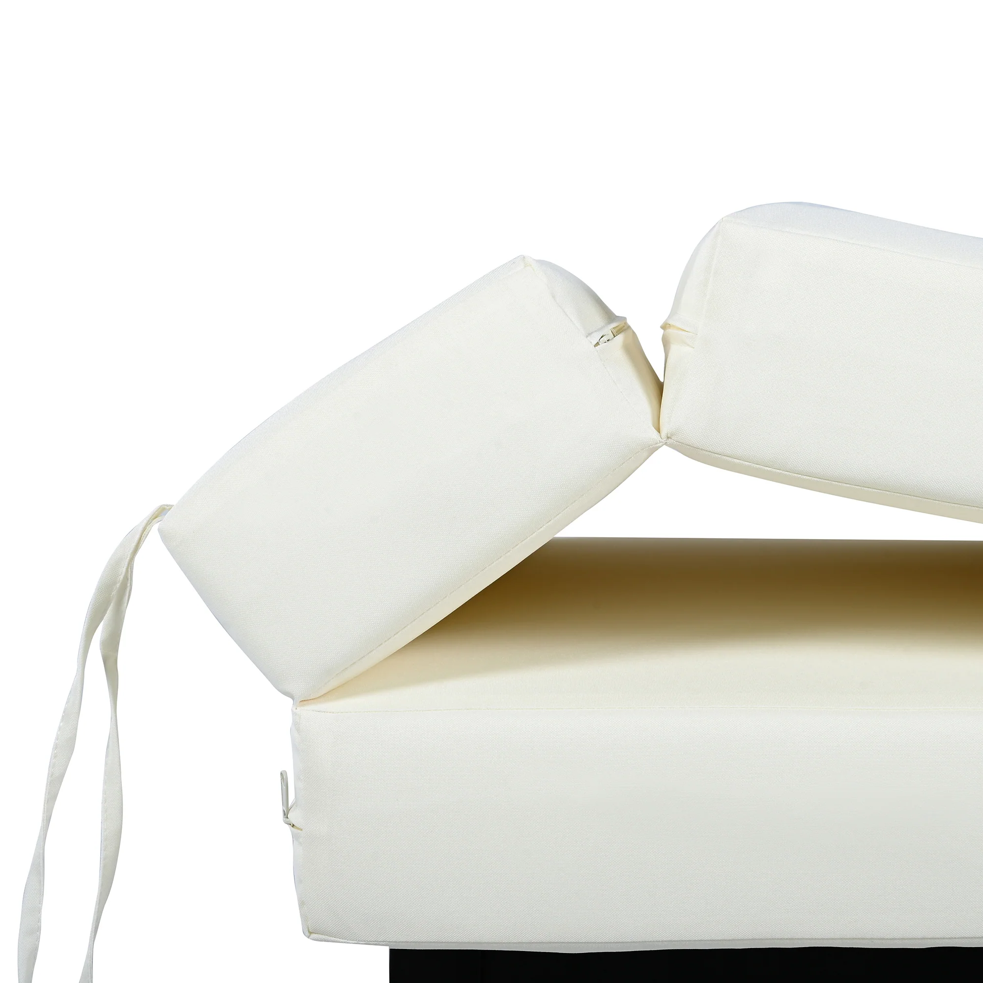 Walker Edison | Minimalist Outdoor Patio Rattan Adjustable Daybed