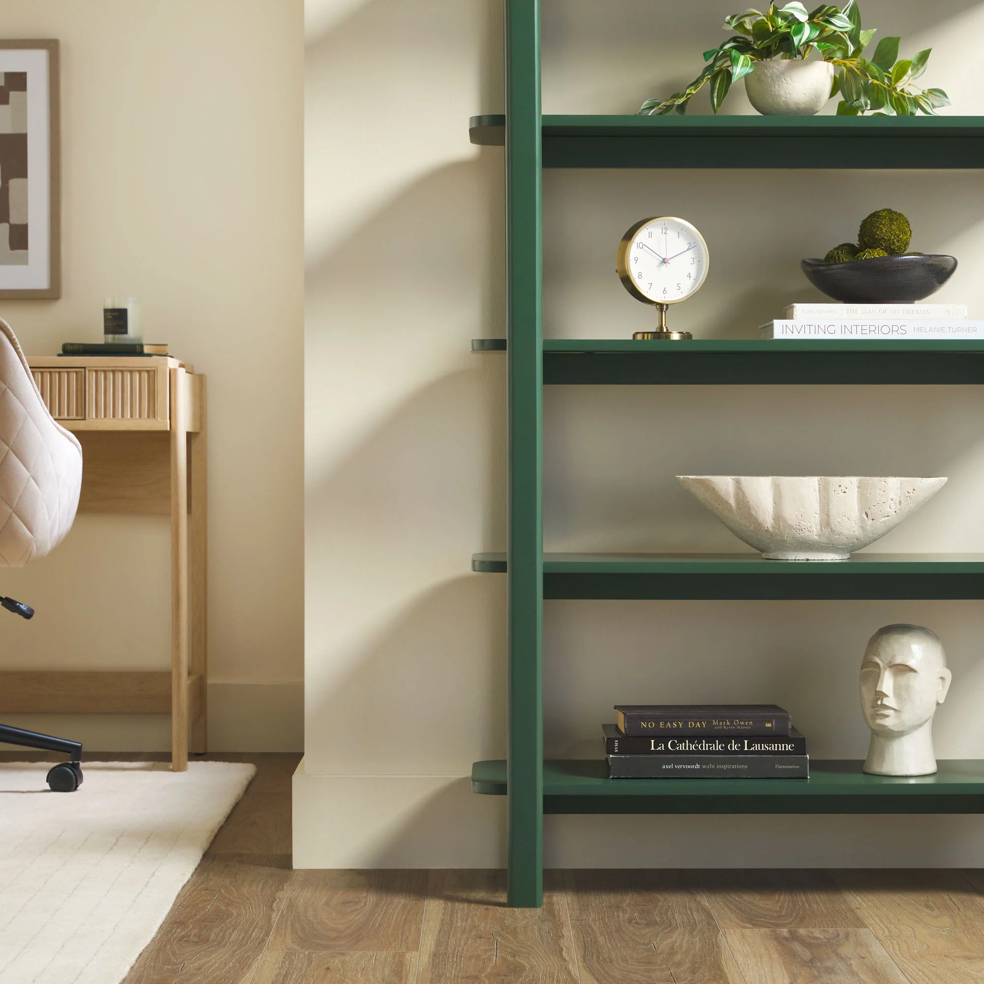 Zoey Modern Arched Wood Storage Bookcase