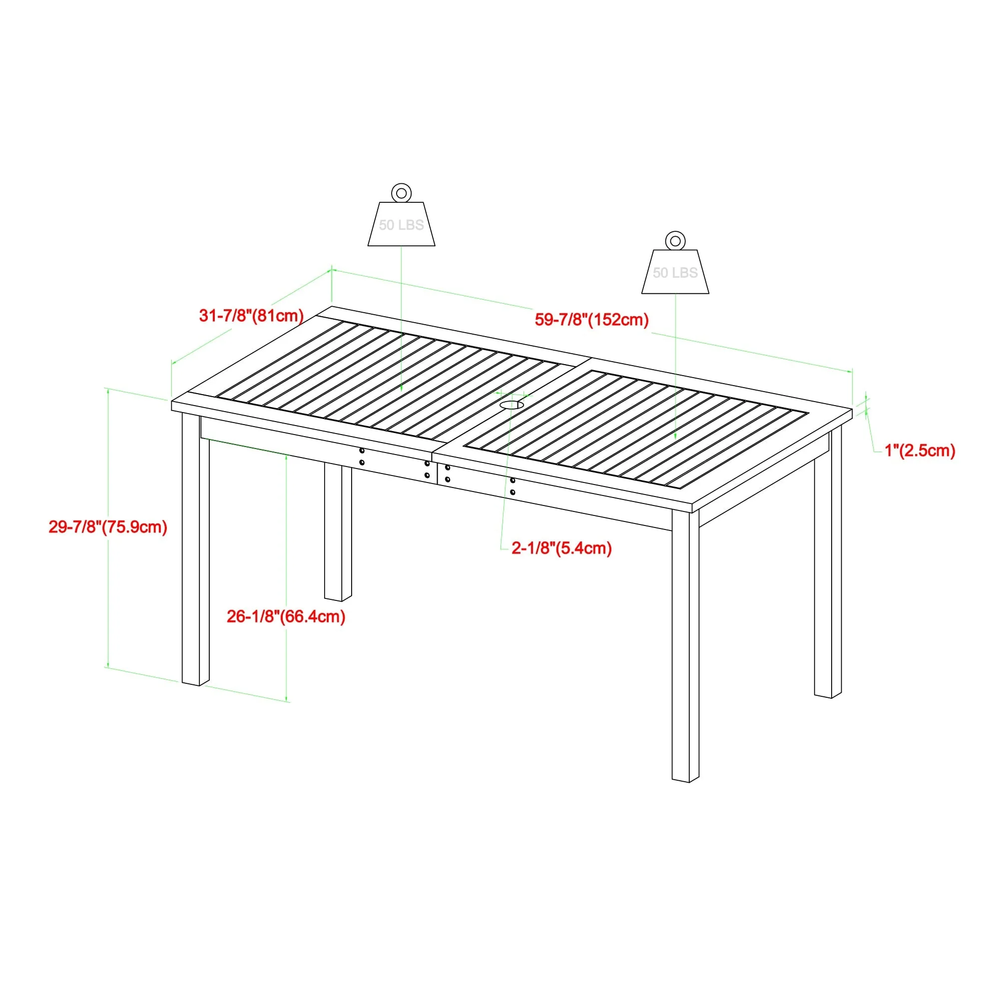 7-Piece Patio Dining Table Set
