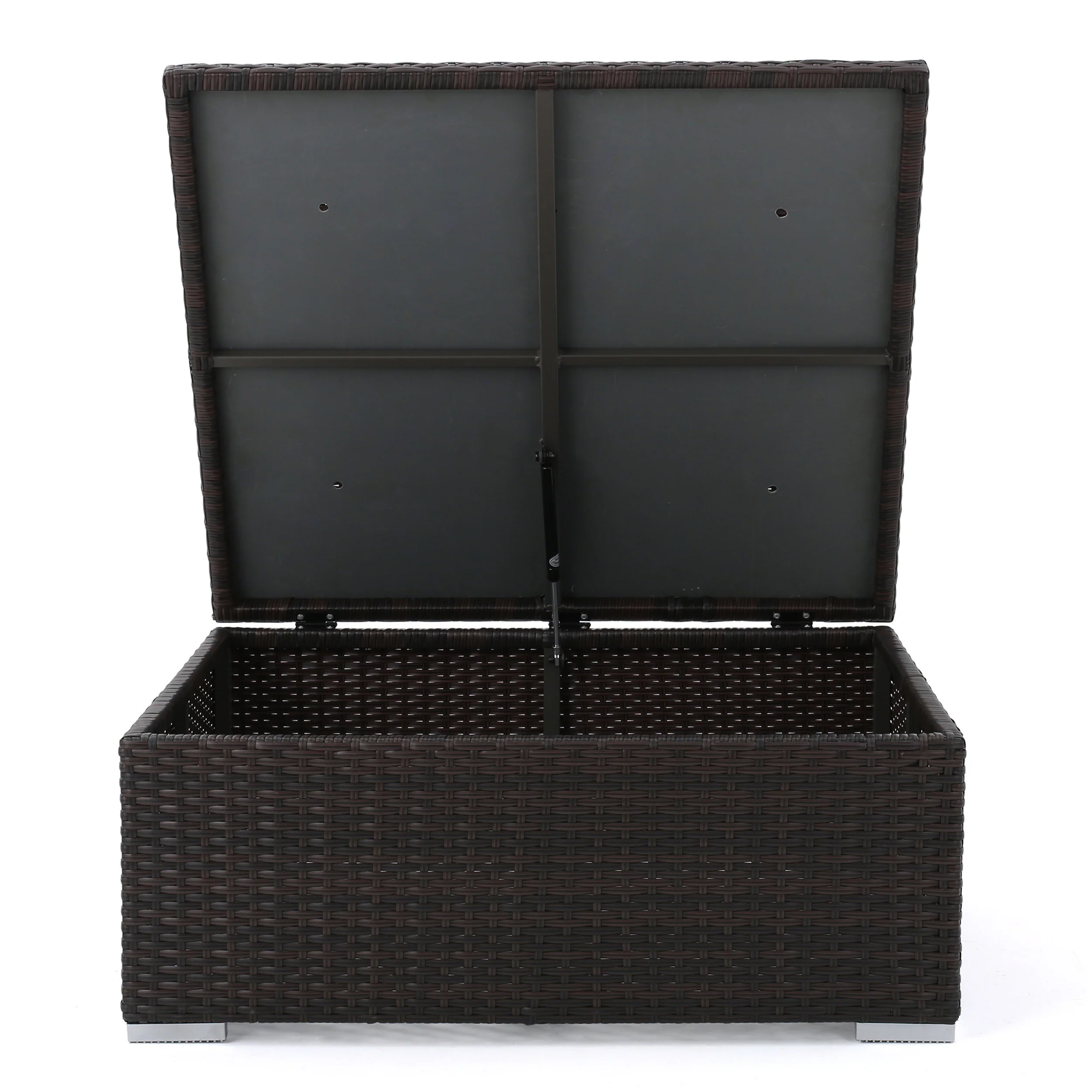 Walker Edison | Outdoor Wicker Storage Coffee Table