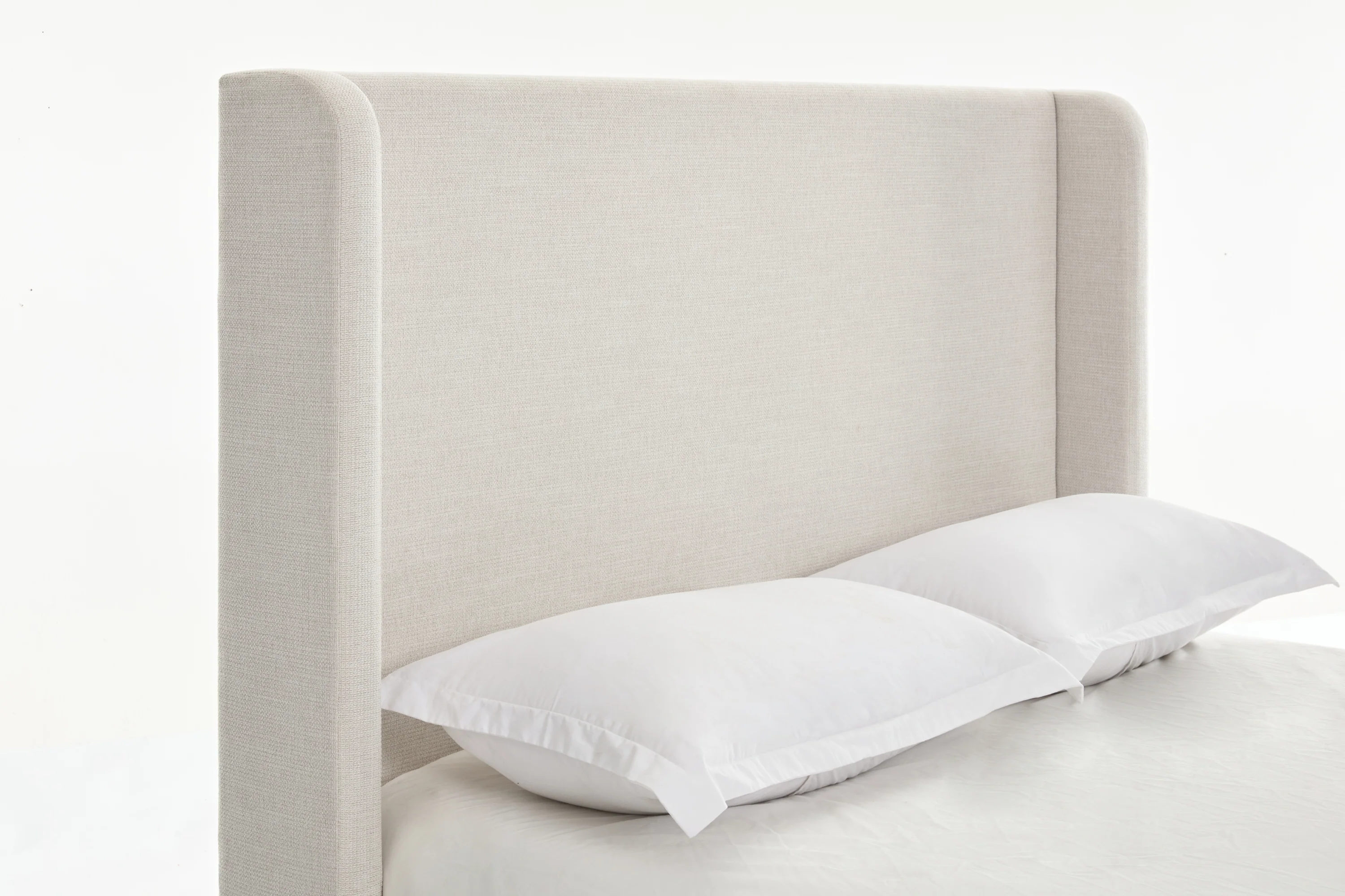 Walker Edison | Harper Tall 54 Headboard Upholstered Queen Bed