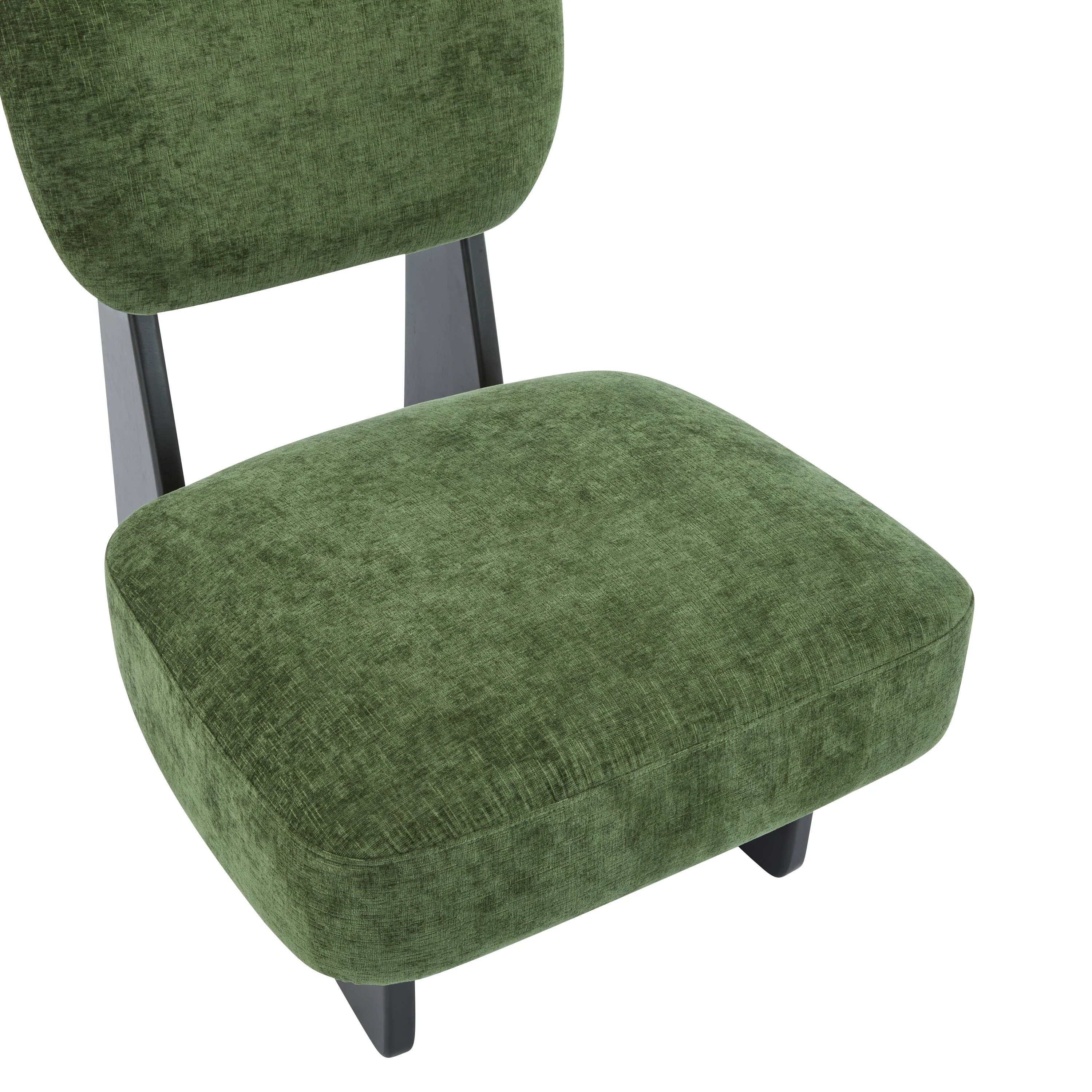 Walker Edison | Minimalist and Stylish Modern Accent Chair with Sturdy Wood Base Set of 2