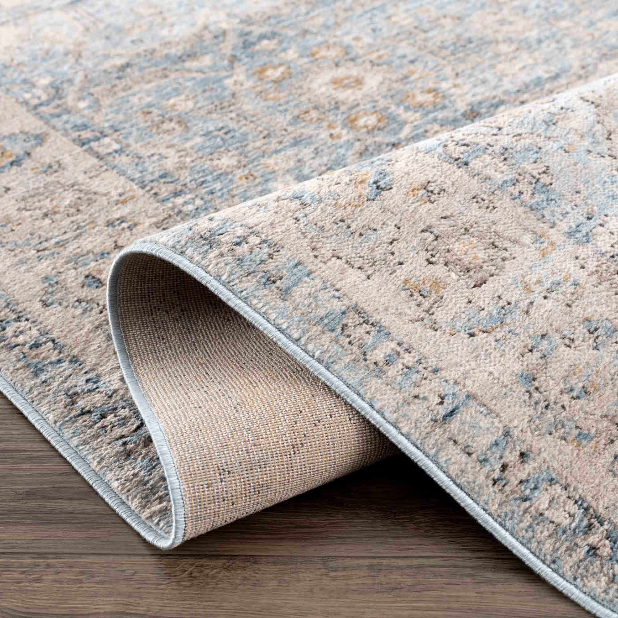 Boutique Rugs - Anana Silver Blue & Beige Area Rug