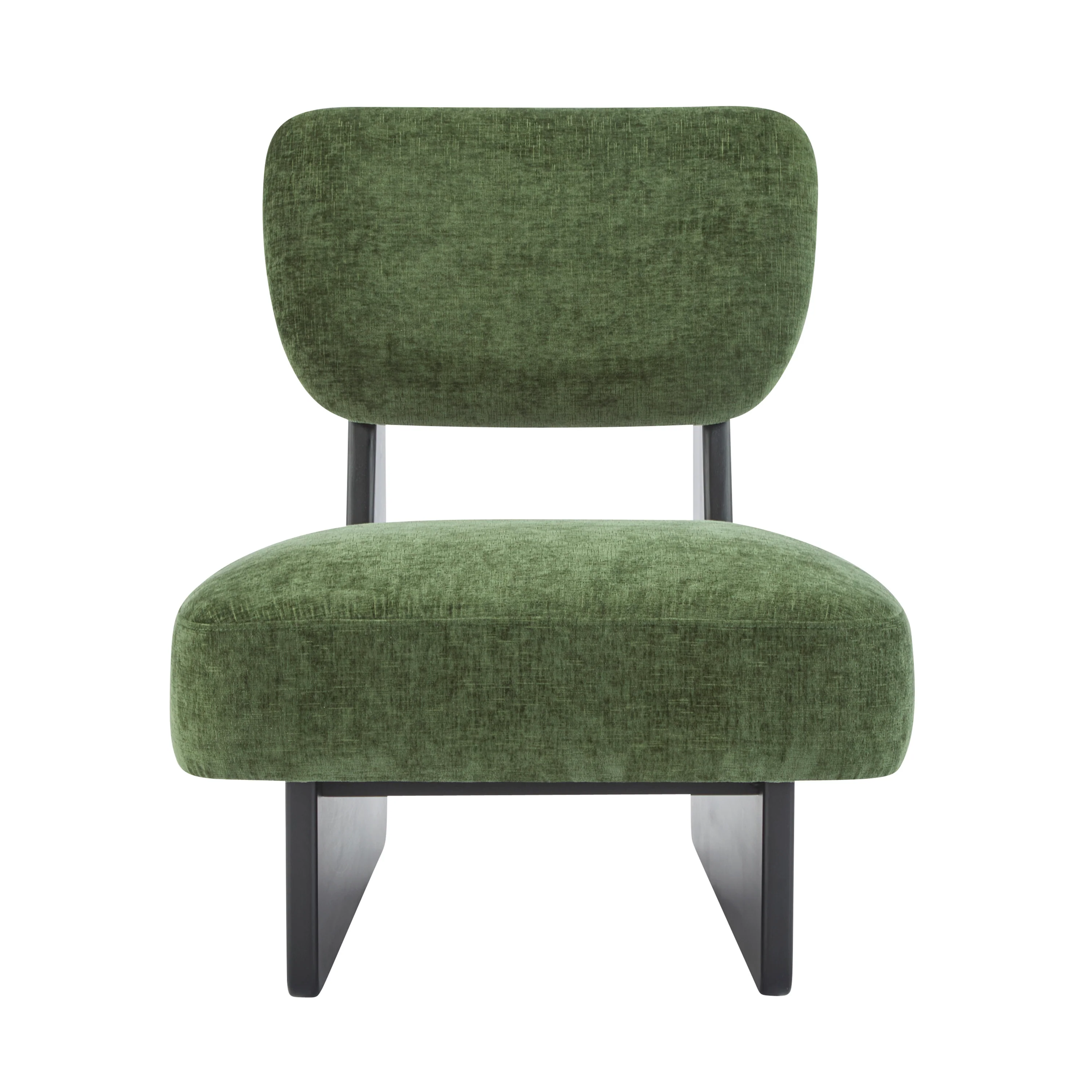 Walker Edison | Minimalist and Stylish Modern Accent Chair with Sturdy Wood Base Set of 2