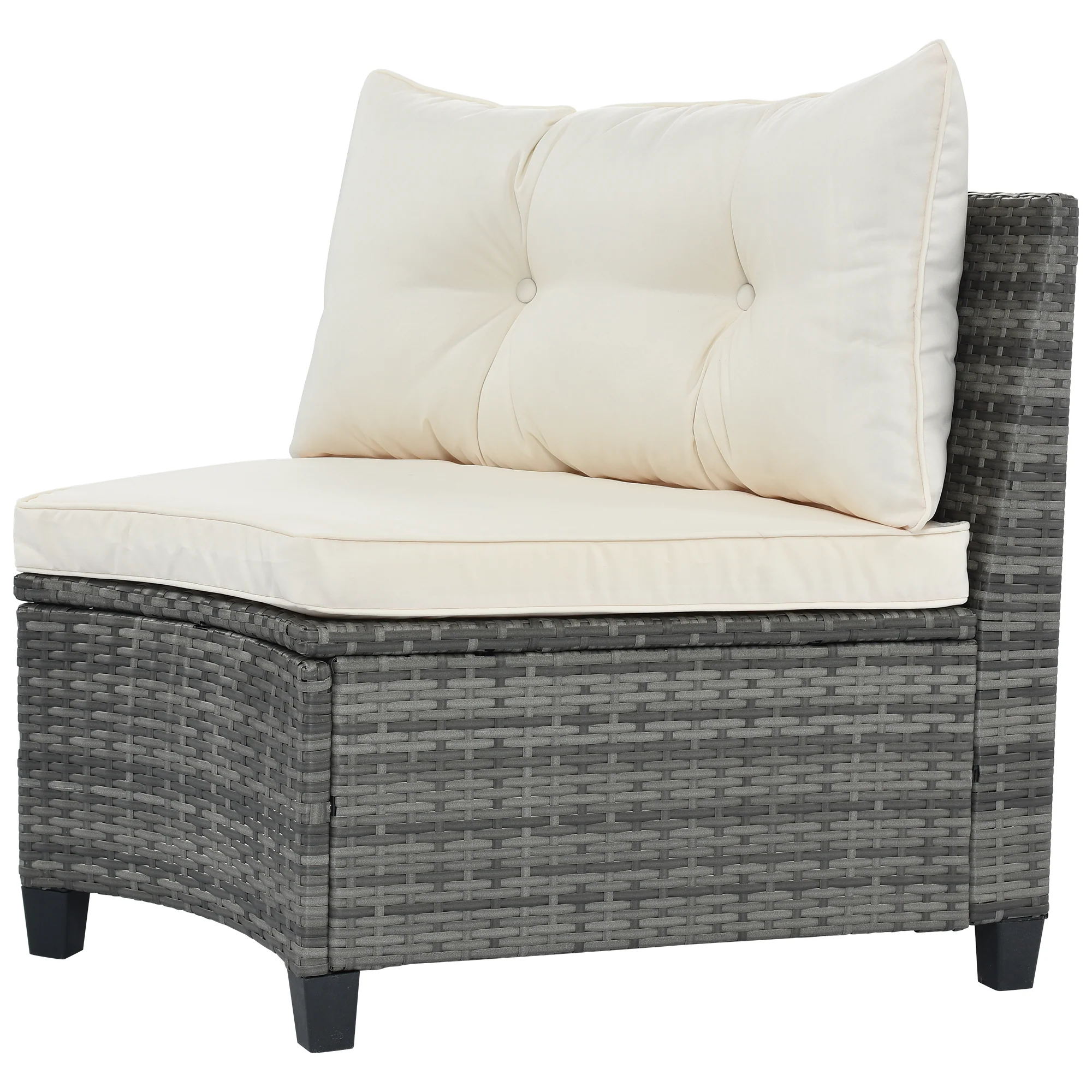 Walker Edison | 8-pieces Outdoor Wicker Round Sofa Set