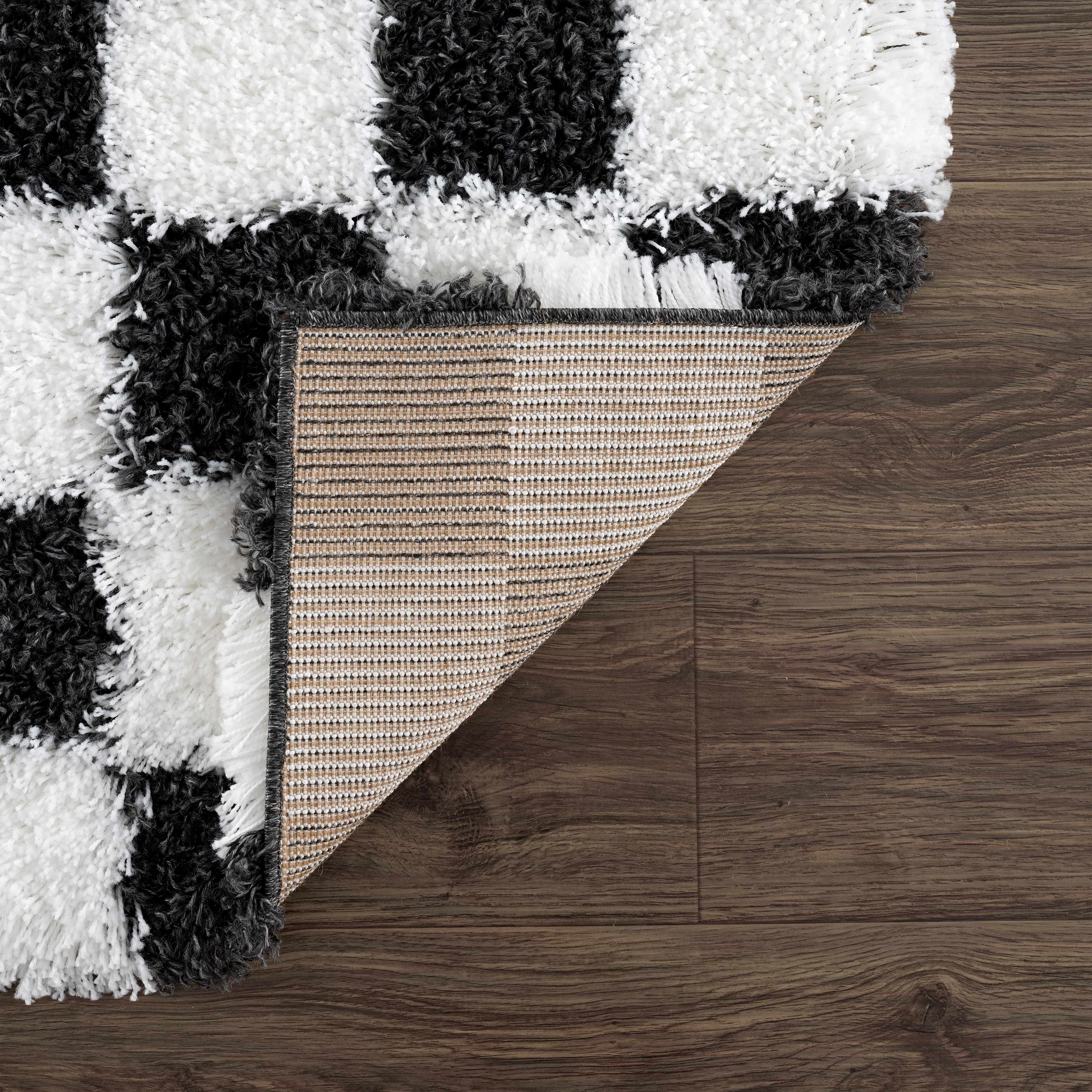 Boutique Rugs - Atira Black & White Checkered Area Rug