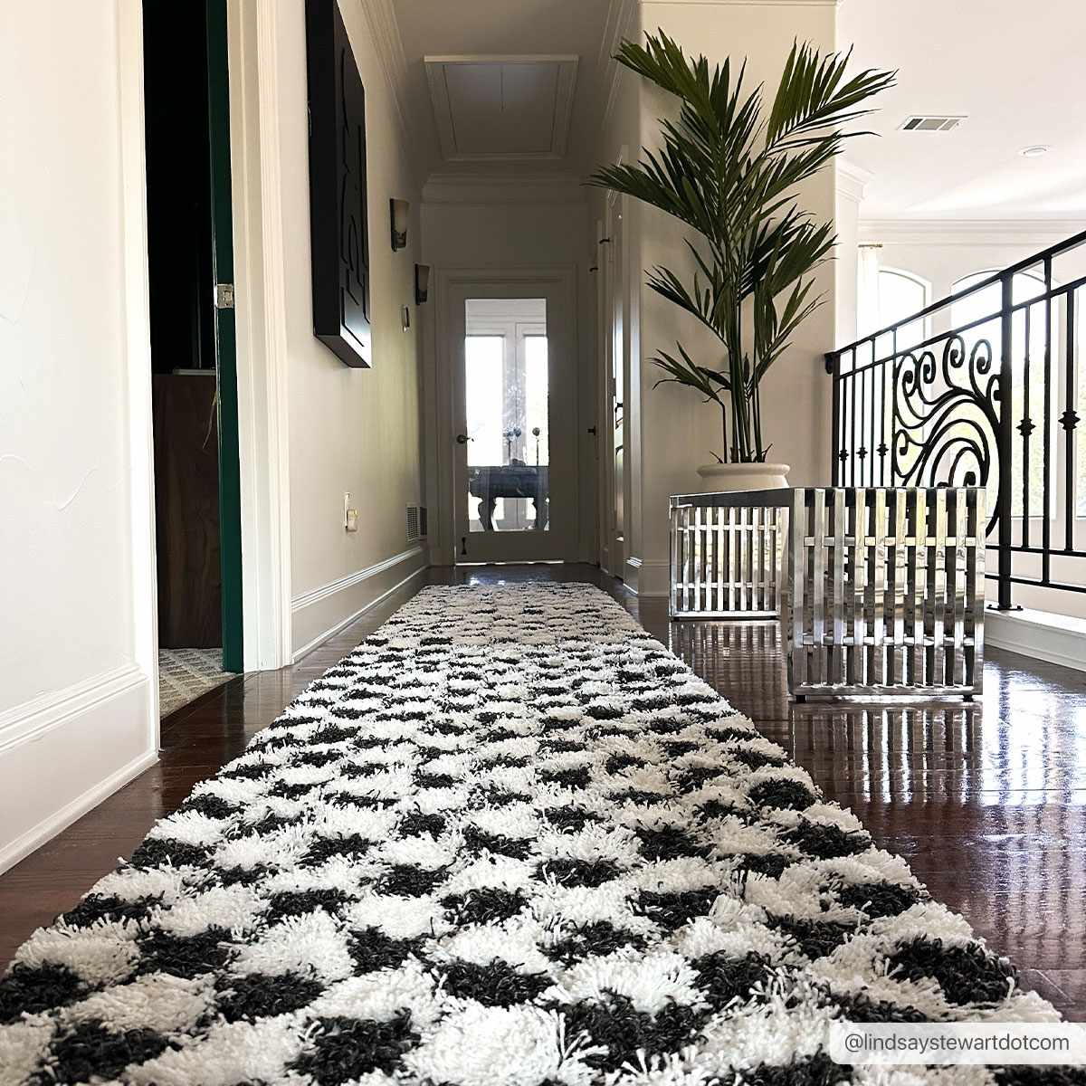 Boutique Rugs - Atira Black & White Checkered Area Rug