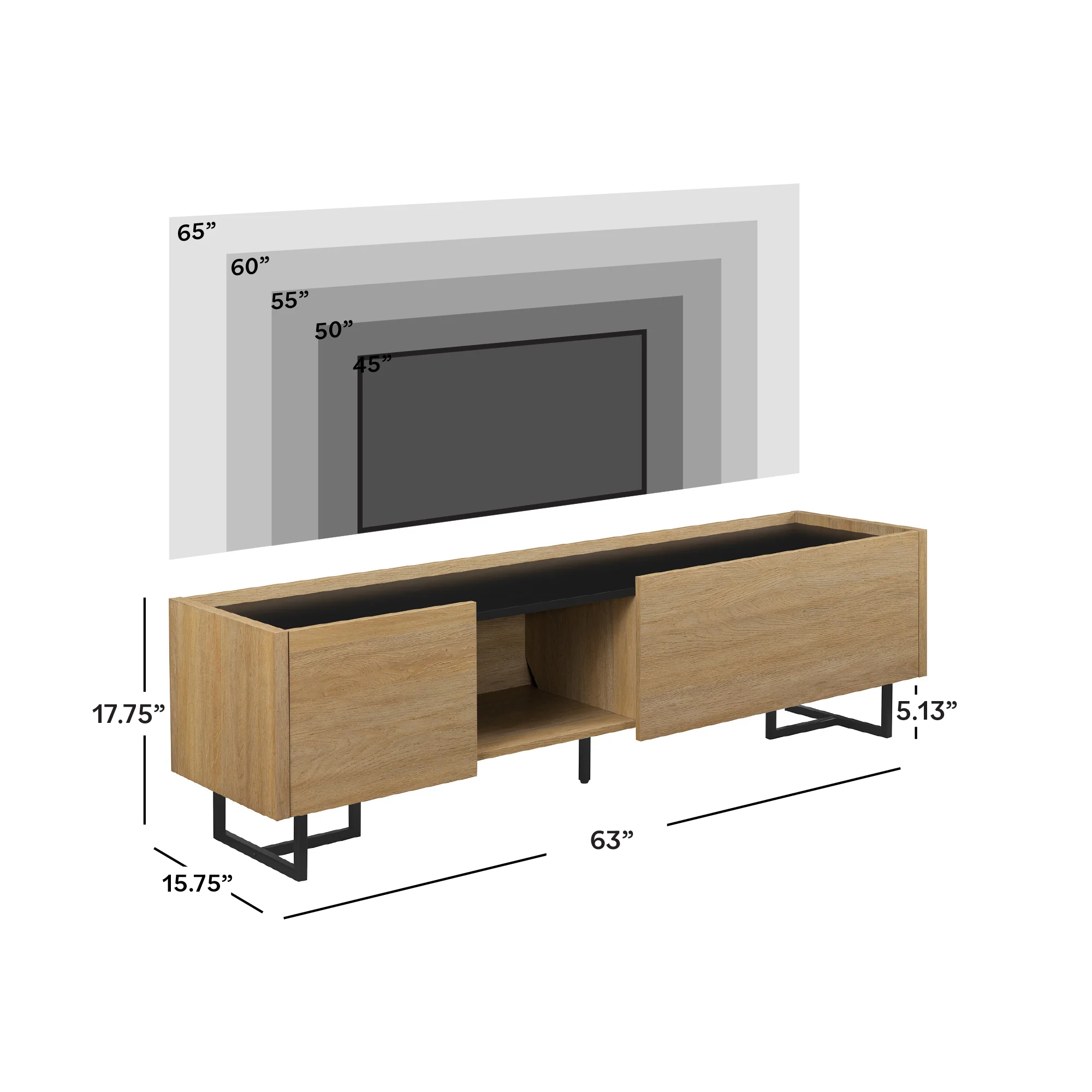Arwin Minimalist Media Console