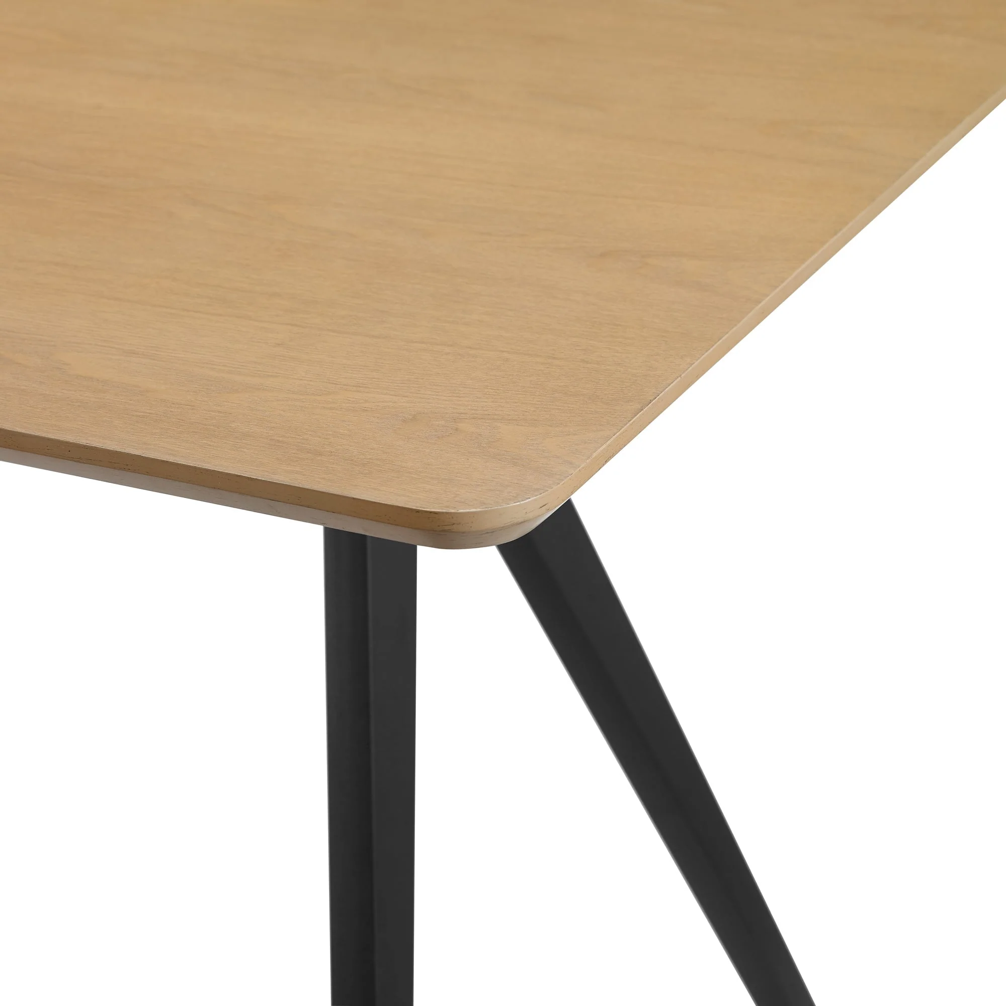 Garret 60 Modern Industrial Veneer and Metal Dining Table