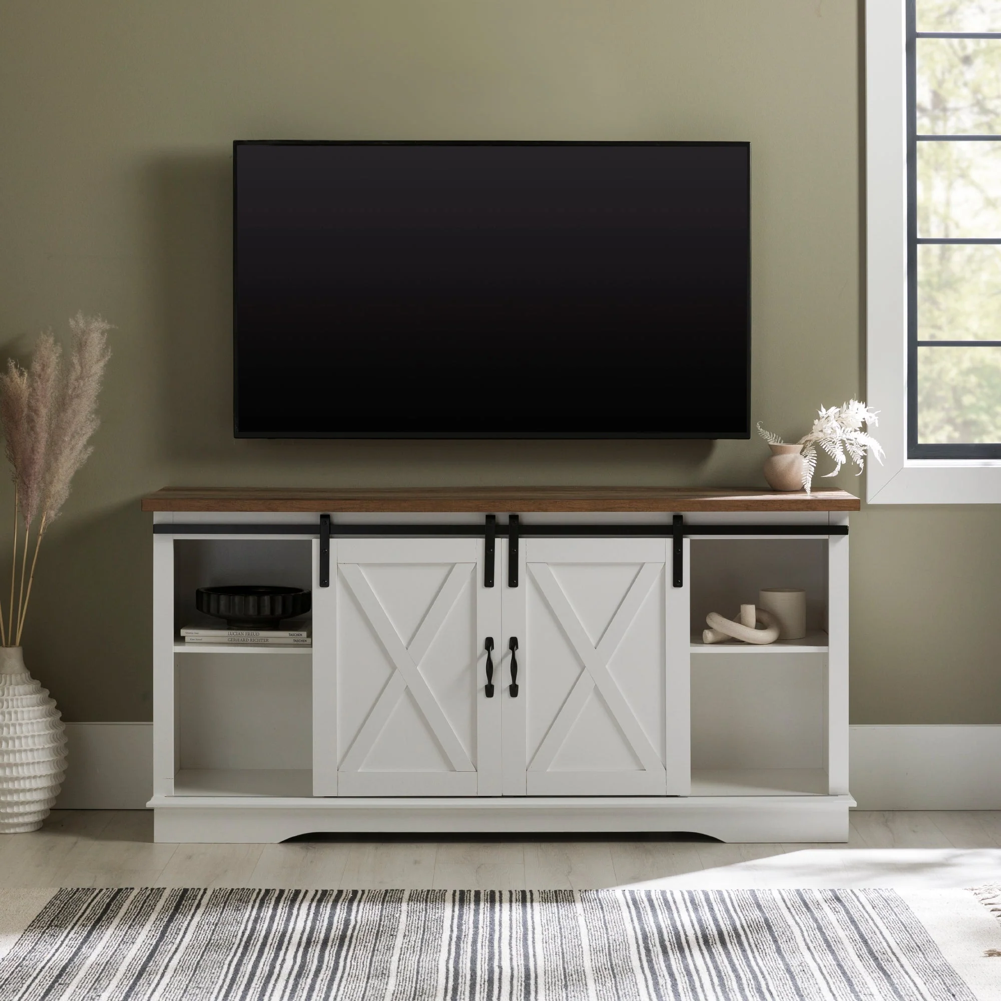 58 Sliding Barn Door TV Stand