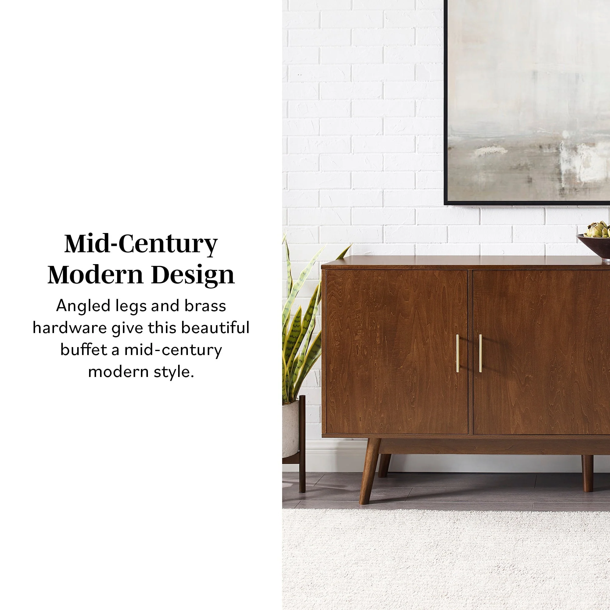 Mid-Century 70 Modern Console Buffet Sideboard