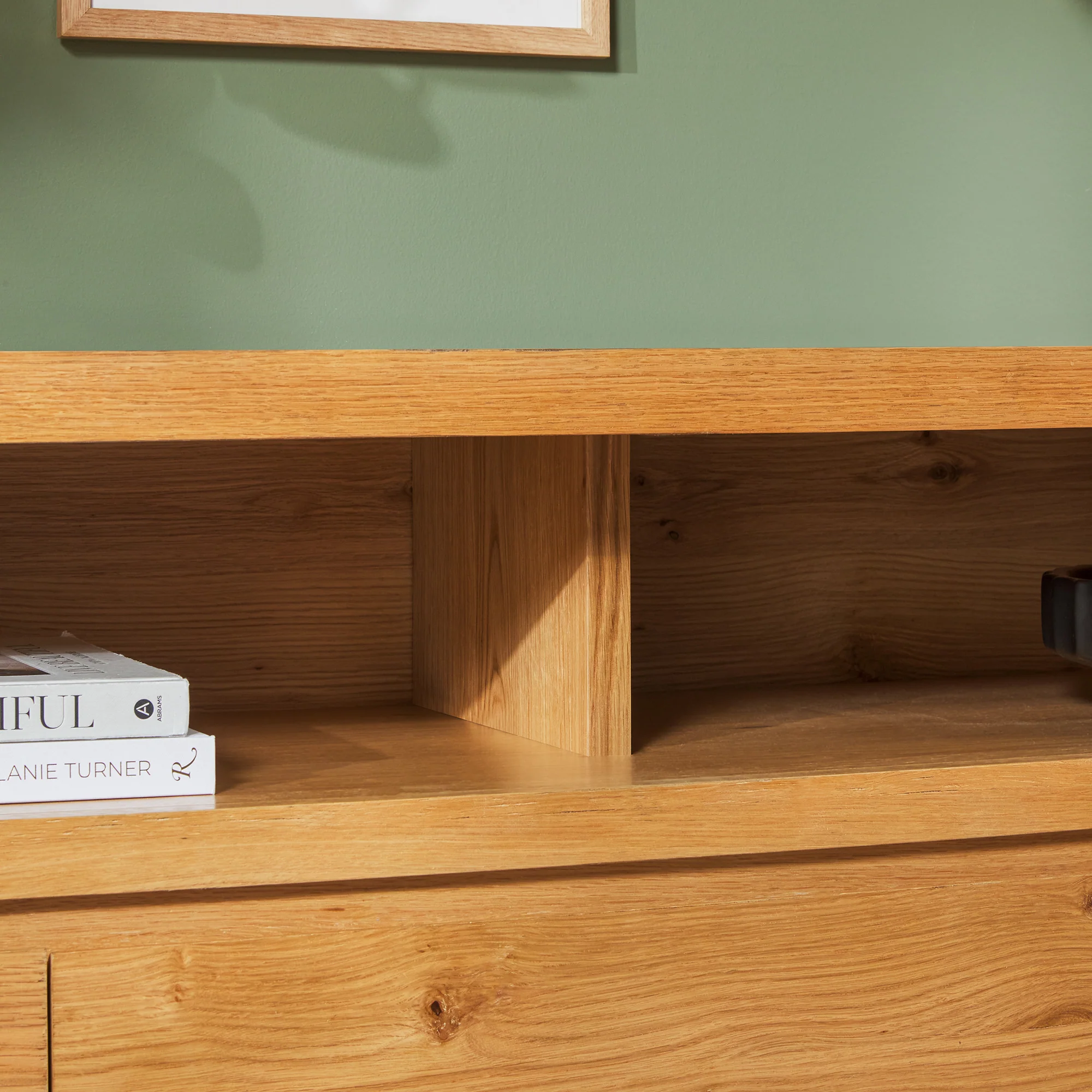 Nash 65 Modern Farmhouse Rustic Oak Wood Sideboard / TV Stand