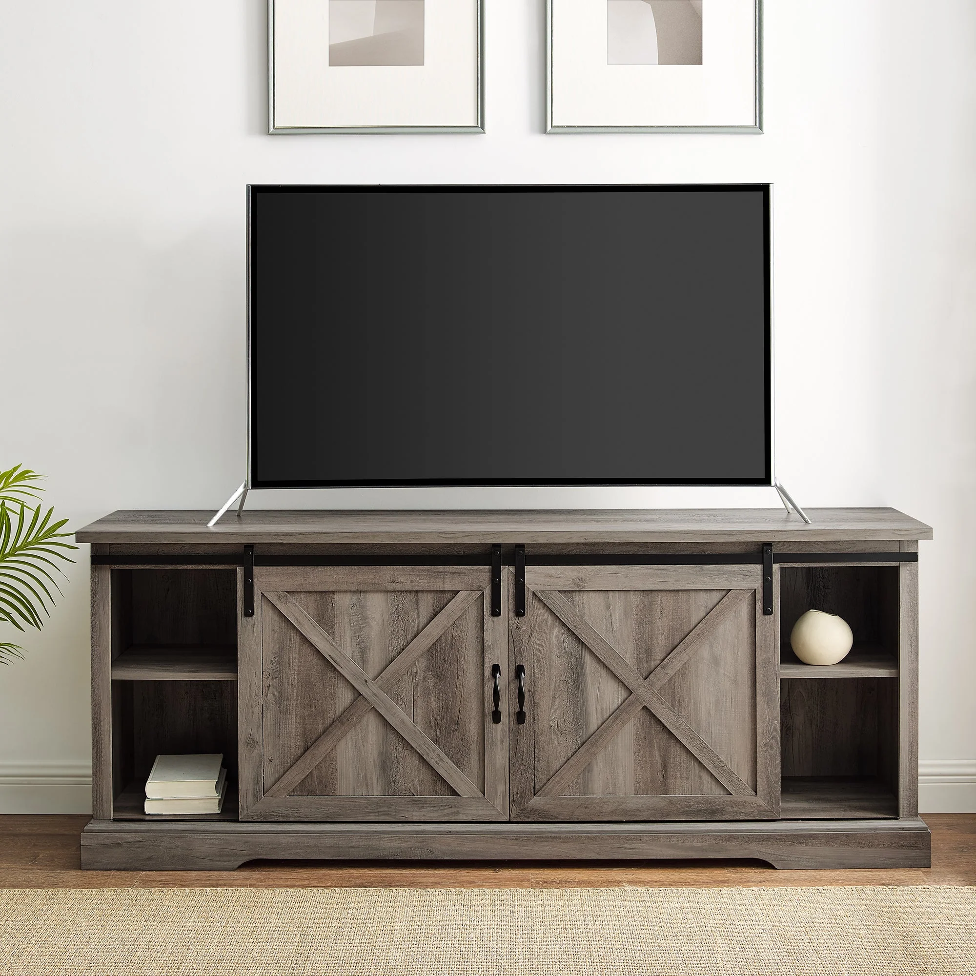 70 Sliding Barn Door TV Console