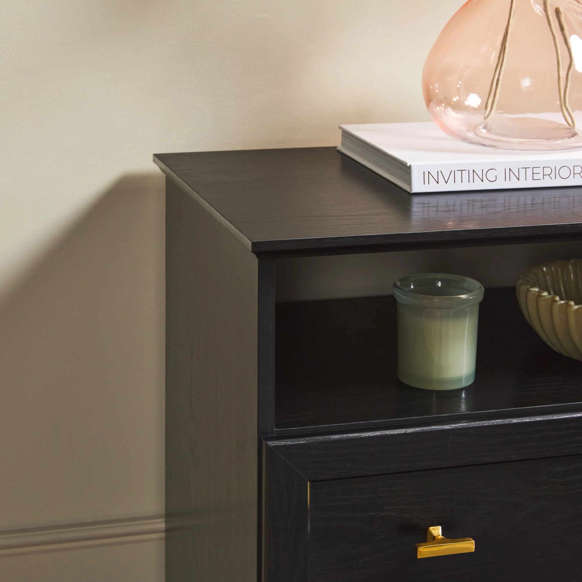 Clyde Modern Farmhouse Easy Assembly 2-Drawer Nightstand Side Table