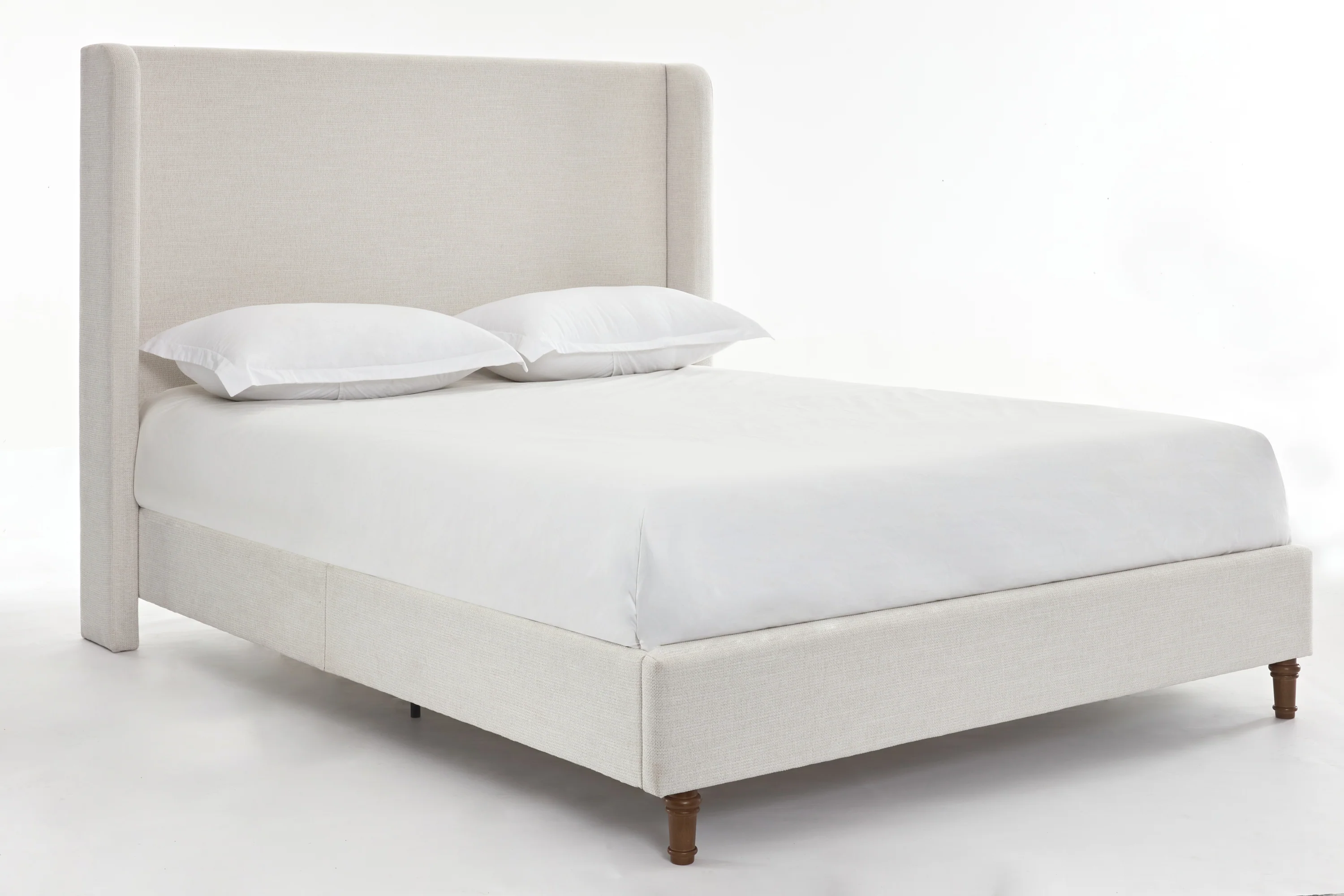 Walker Edison | Harper Tall 54 Headboard Upholstered Queen Bed