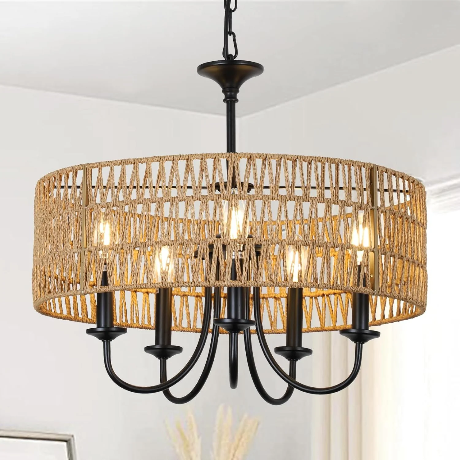 Walker Edison | Modern Farmhouse Chandelier Light Fixture