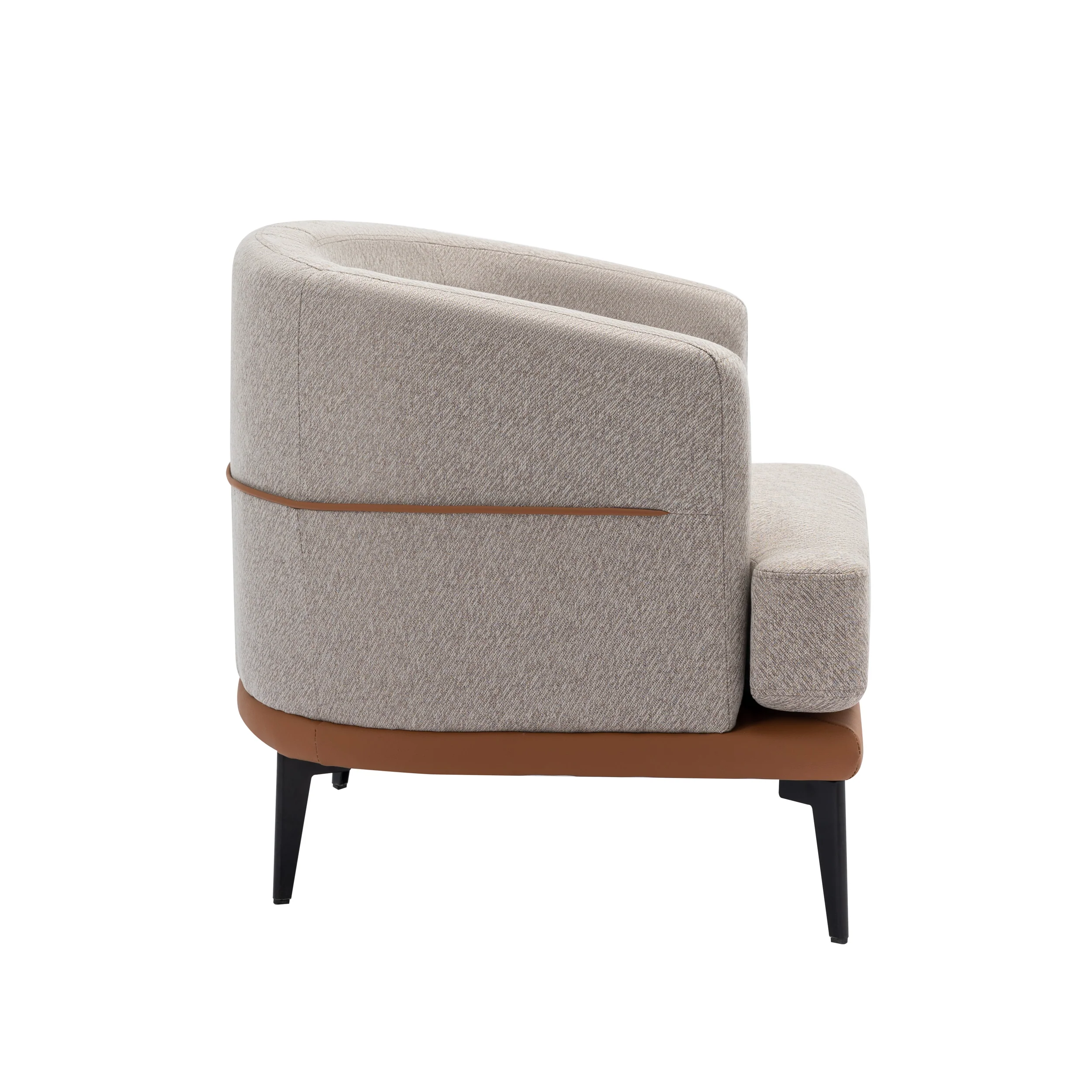 Walker Edison | Modern Two-tone Barrel Accent Chair