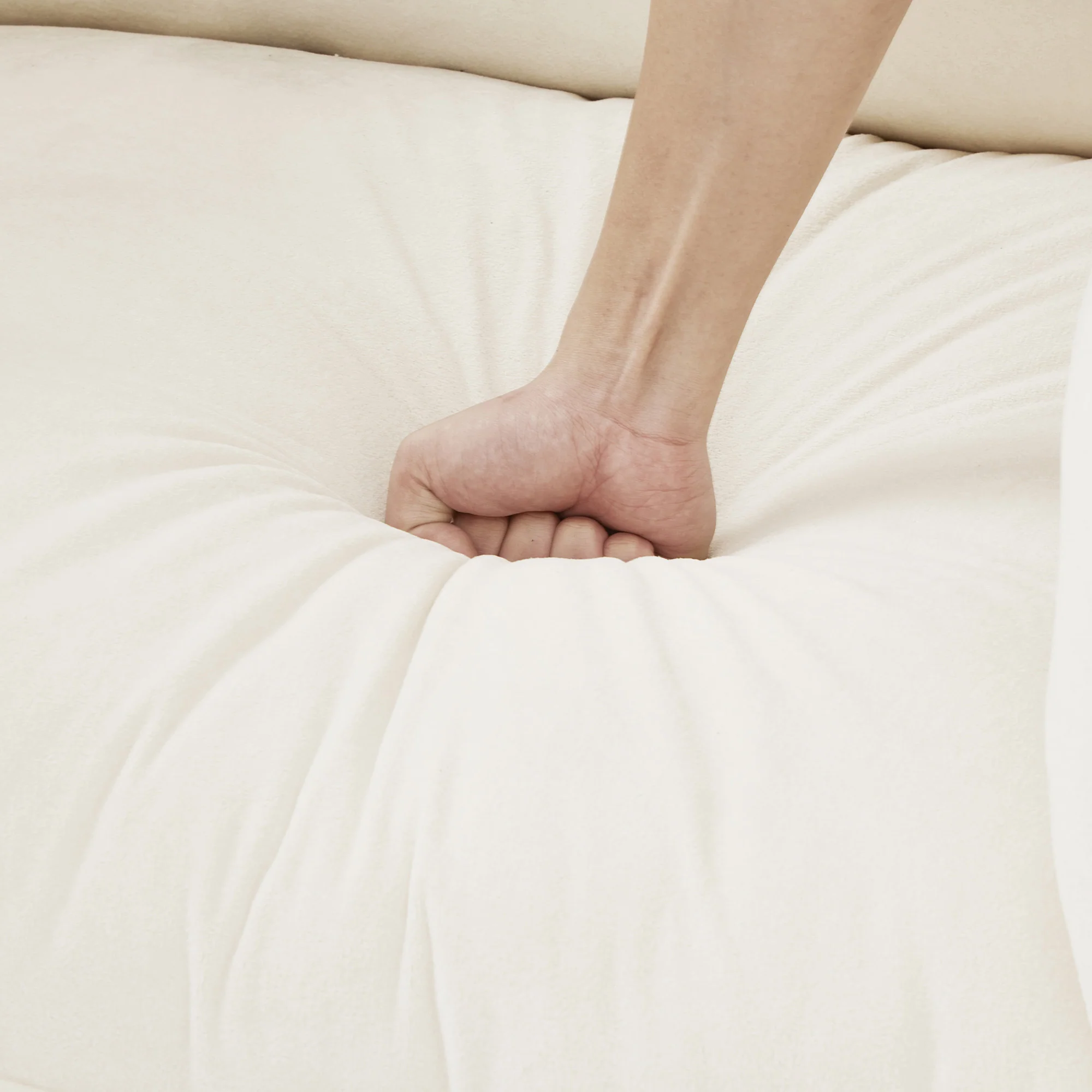 Walker Edison | Cozy Modern Chenille Armchair with Ottoman