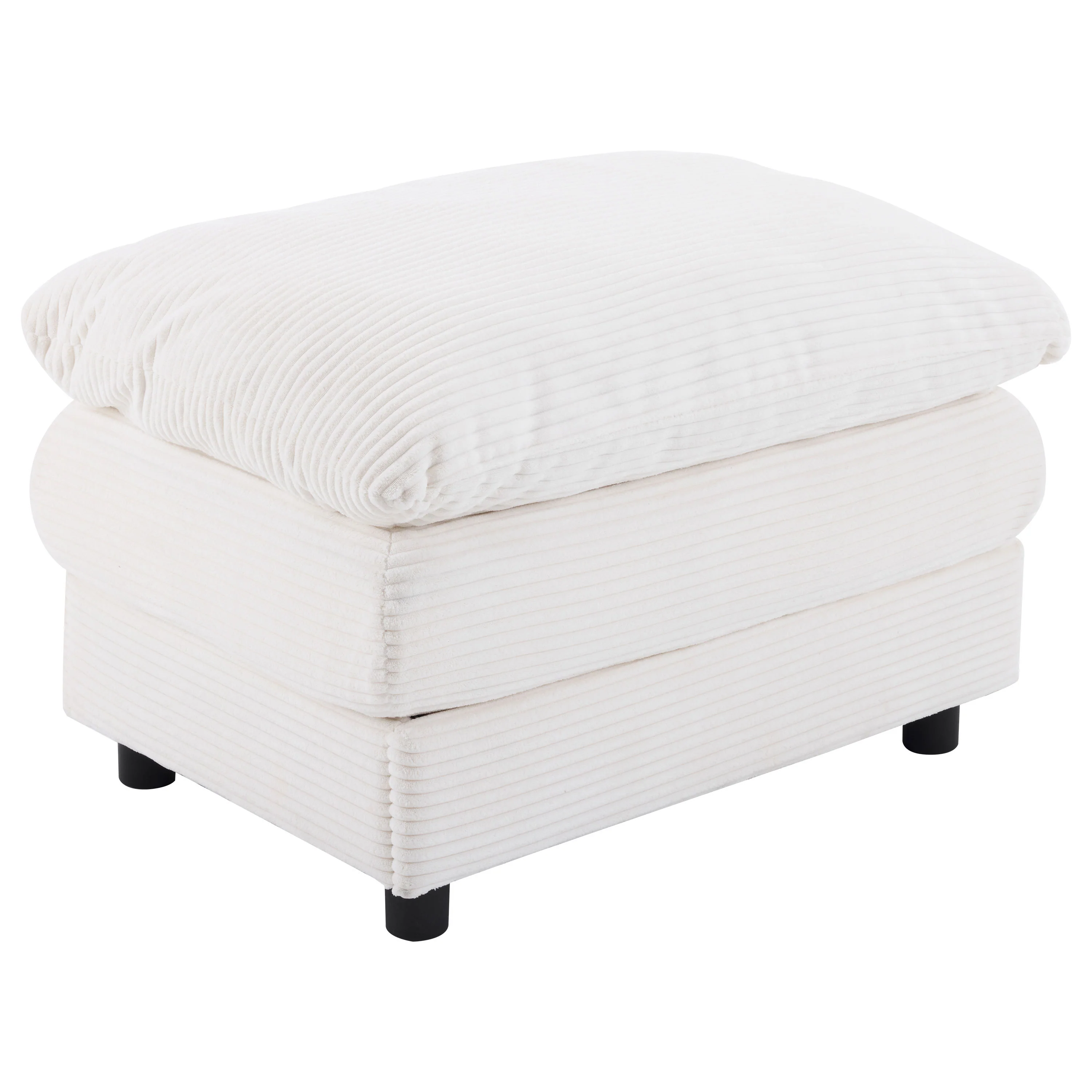 Walker Edison | Corduroy Armchair with Ottoman