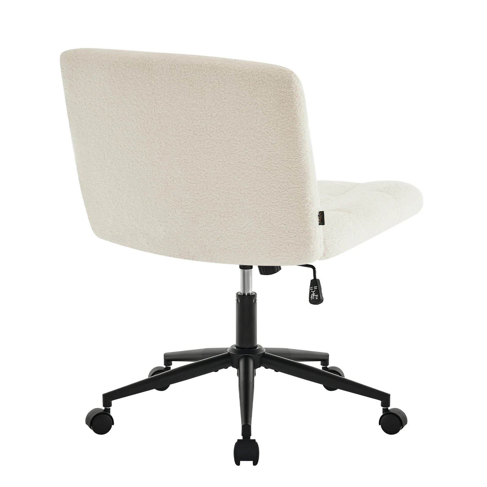 Walker Edison | Viral Wide Seat Sherpa Home Office Desk Chair with Wheels