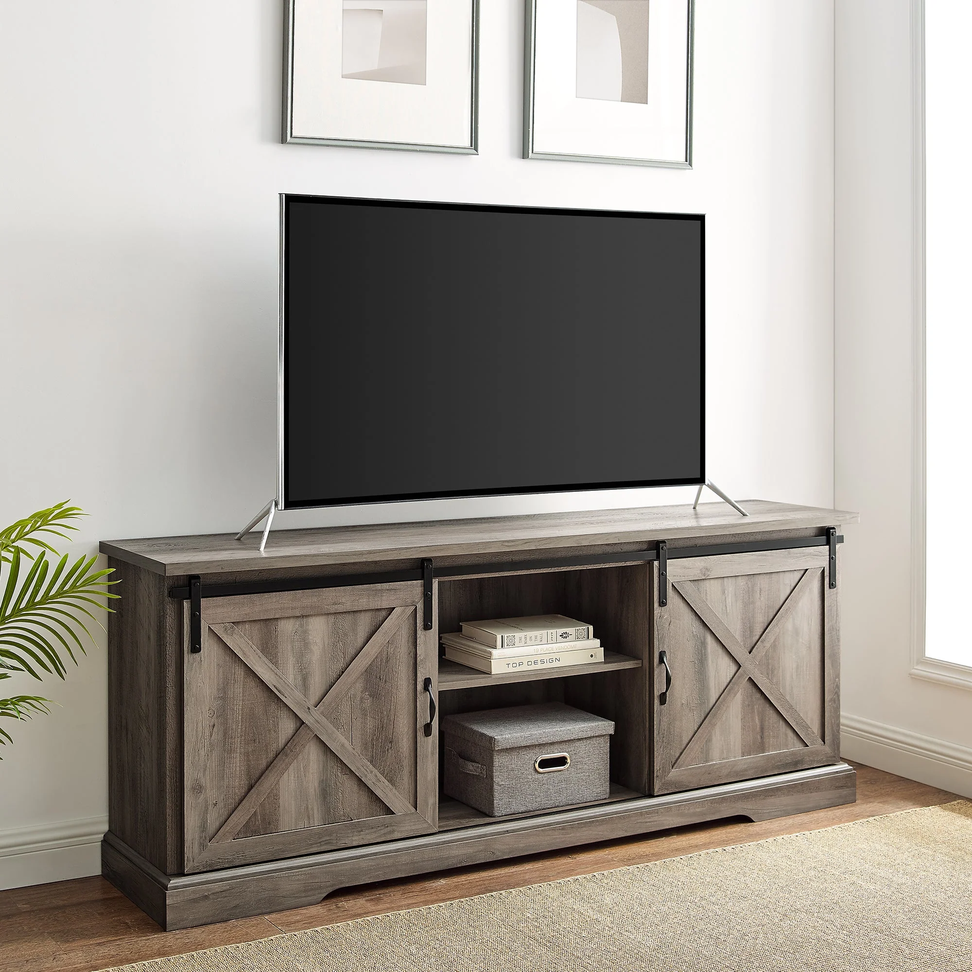 70 Sliding Barn Door TV Console