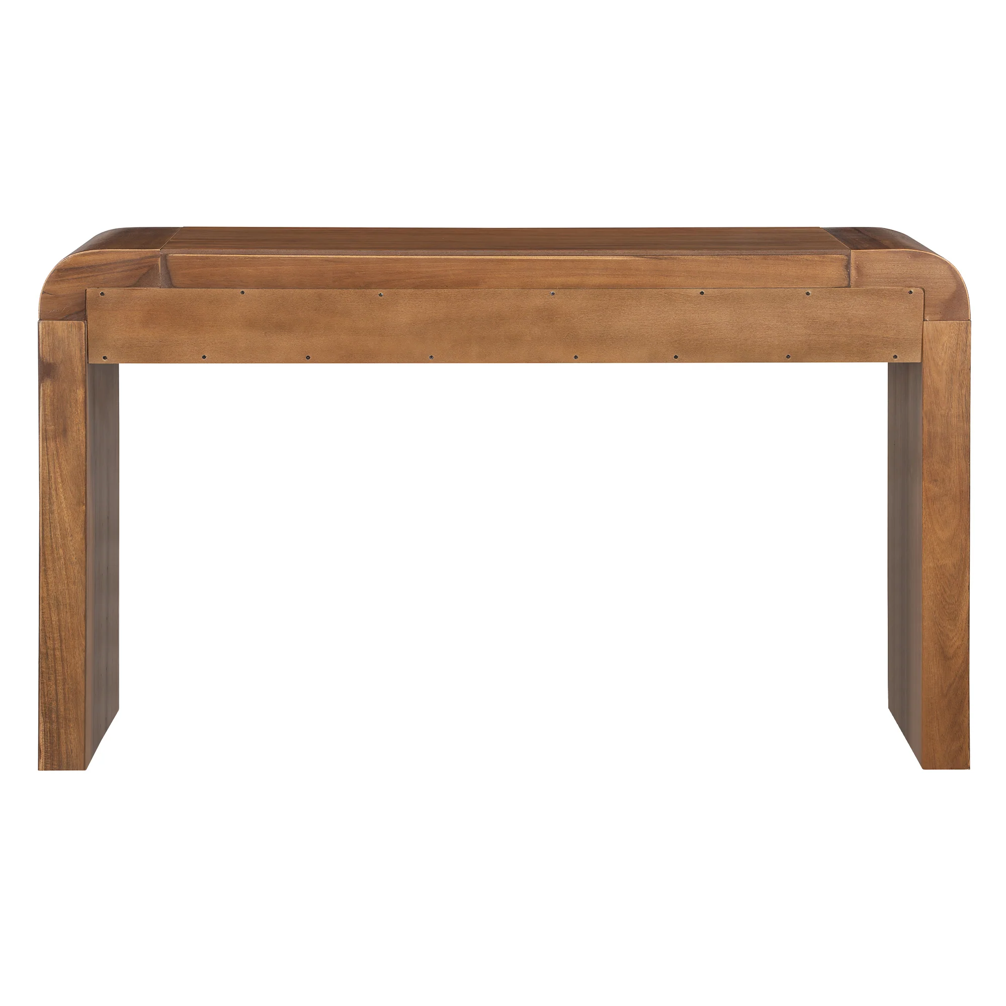 Walker Edison | Entryway Fluted Curve Design Console/Desk Table with Drawers