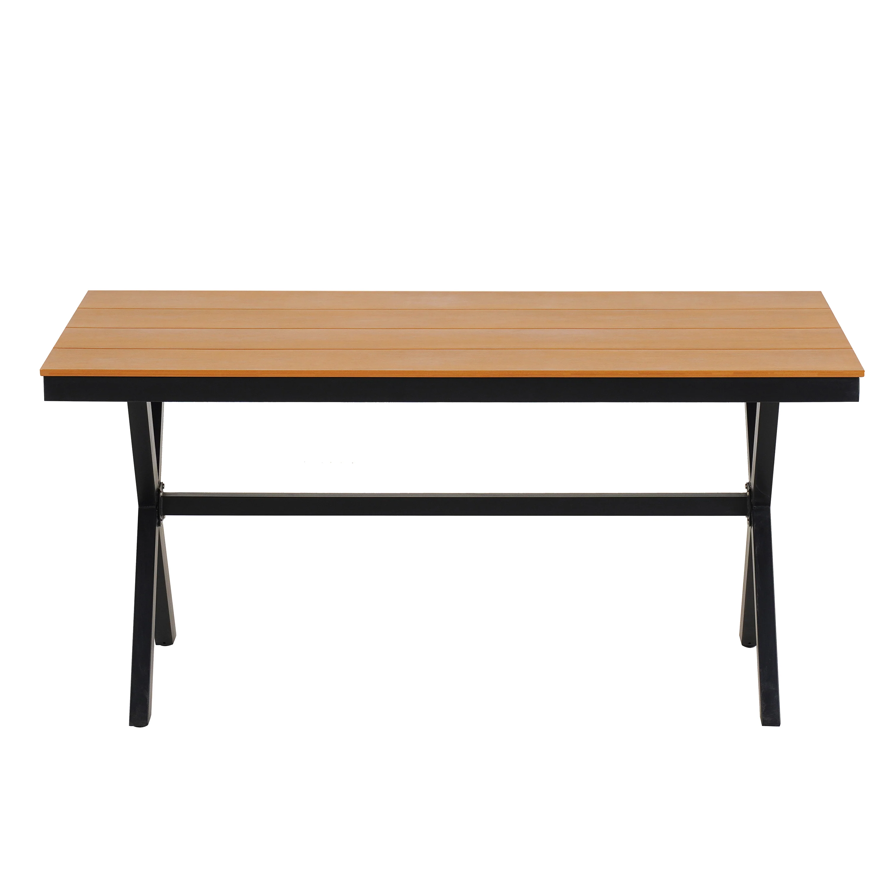 Walker Edison | U Style Contemporary Outdoor Dining Table and Chairs Set