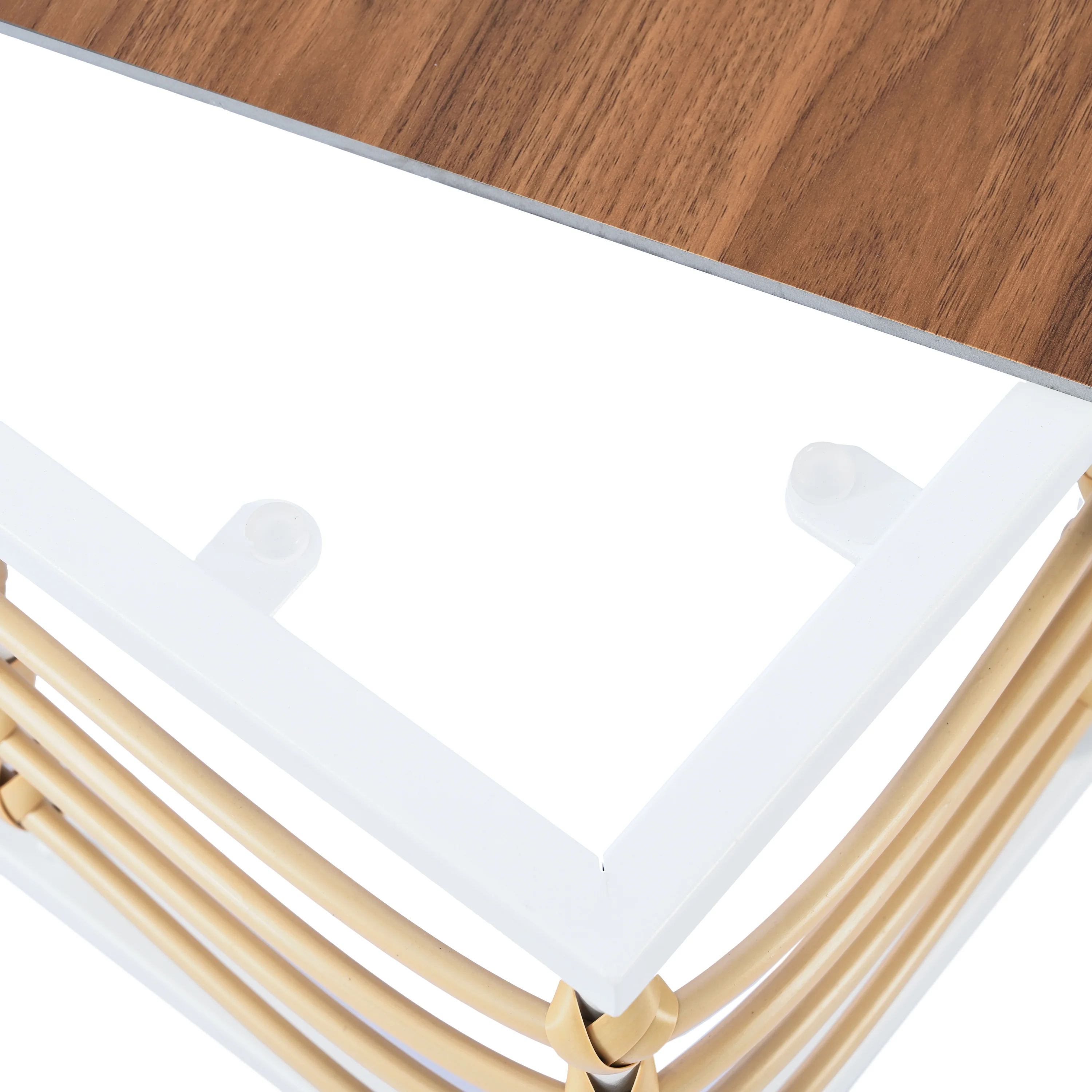 Walker Edison | White Modern Minimalist 7-Piece Metal Outdoor Patio Sectional Sofa Set