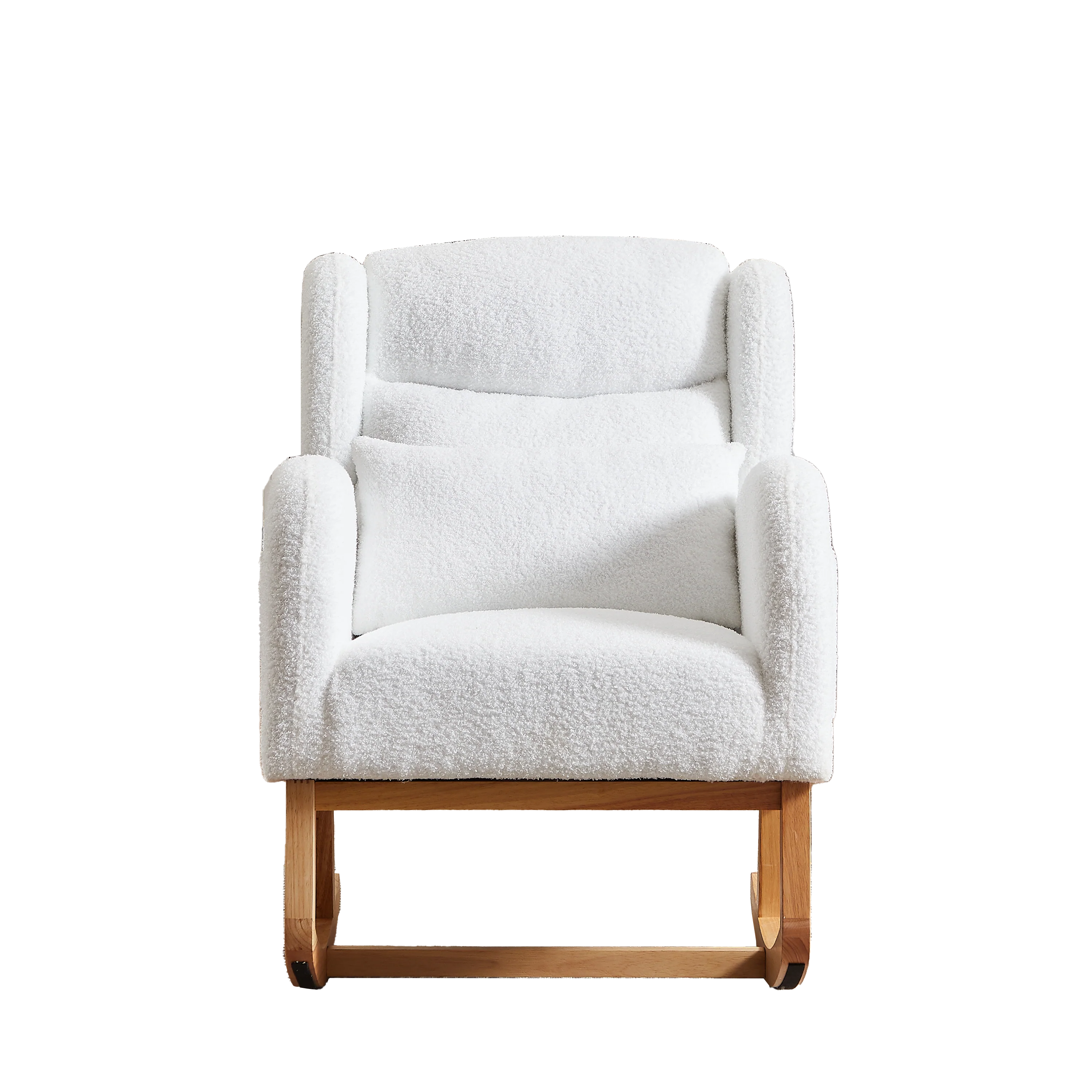 Walker Edison | Modern Boucle Lounge Arm Rocking Chair