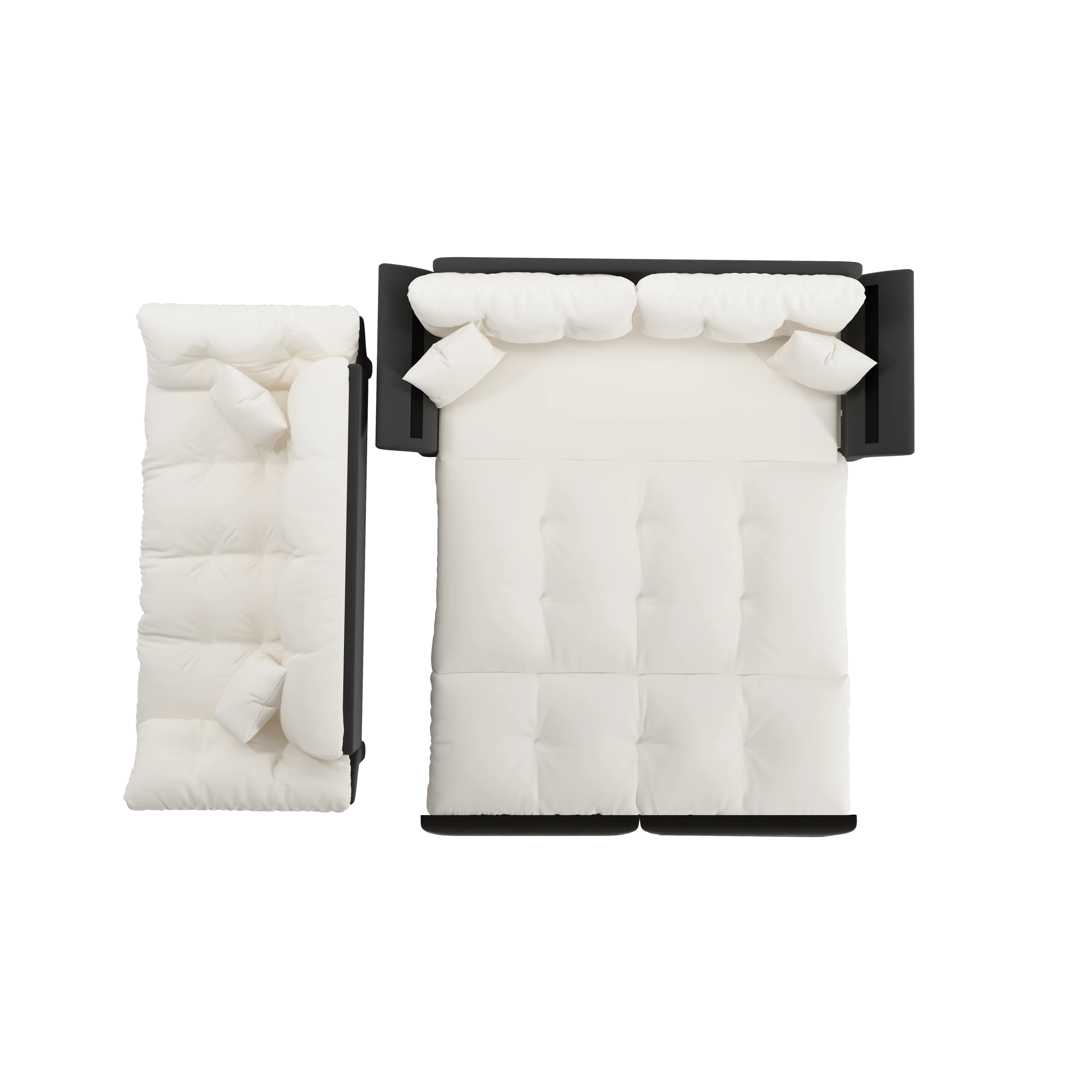 Walker Edison | 3-in-1 Convertible Queen Pull Out Sofa Bed