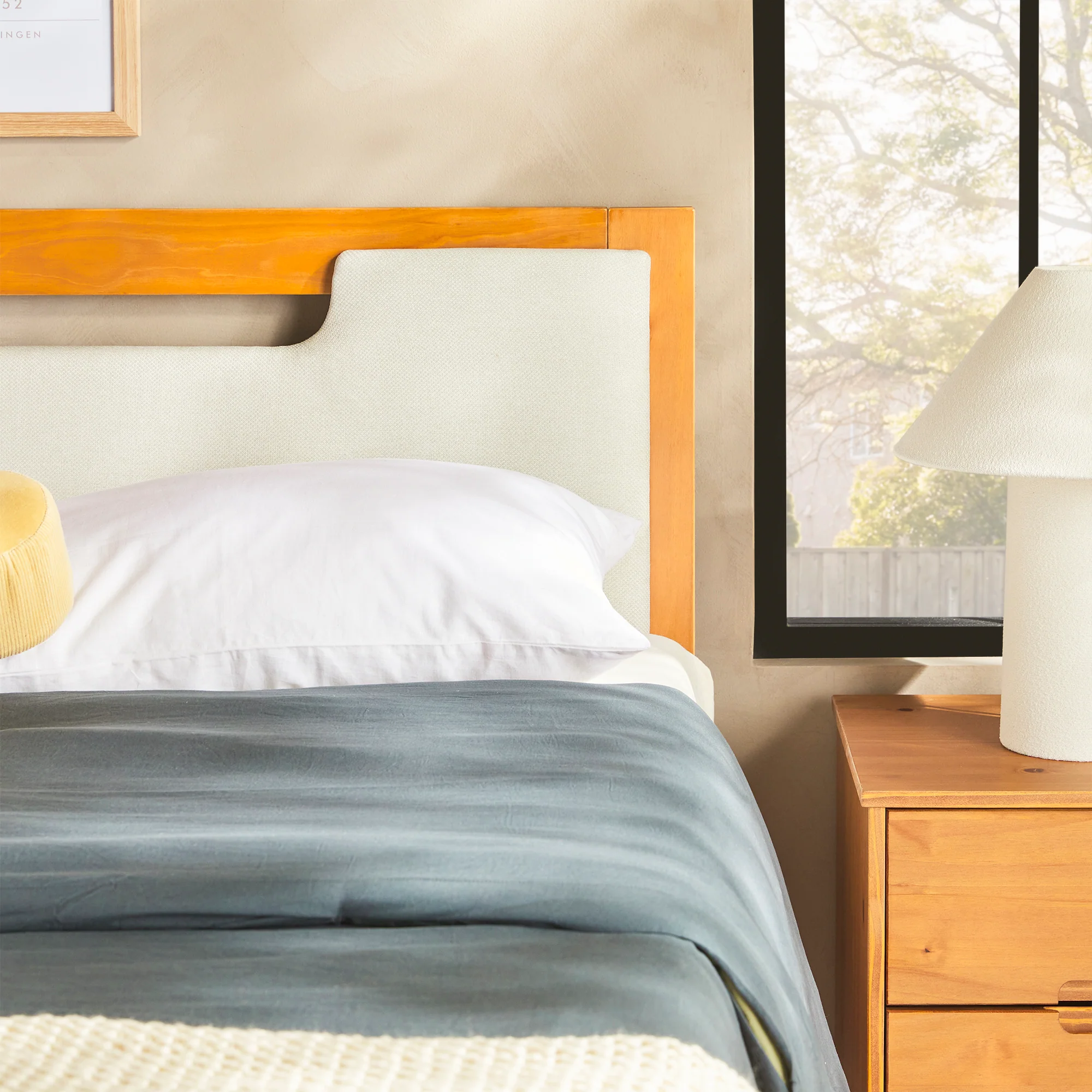 Sloane Mid-Century Modern Solid Wood Storage Bed