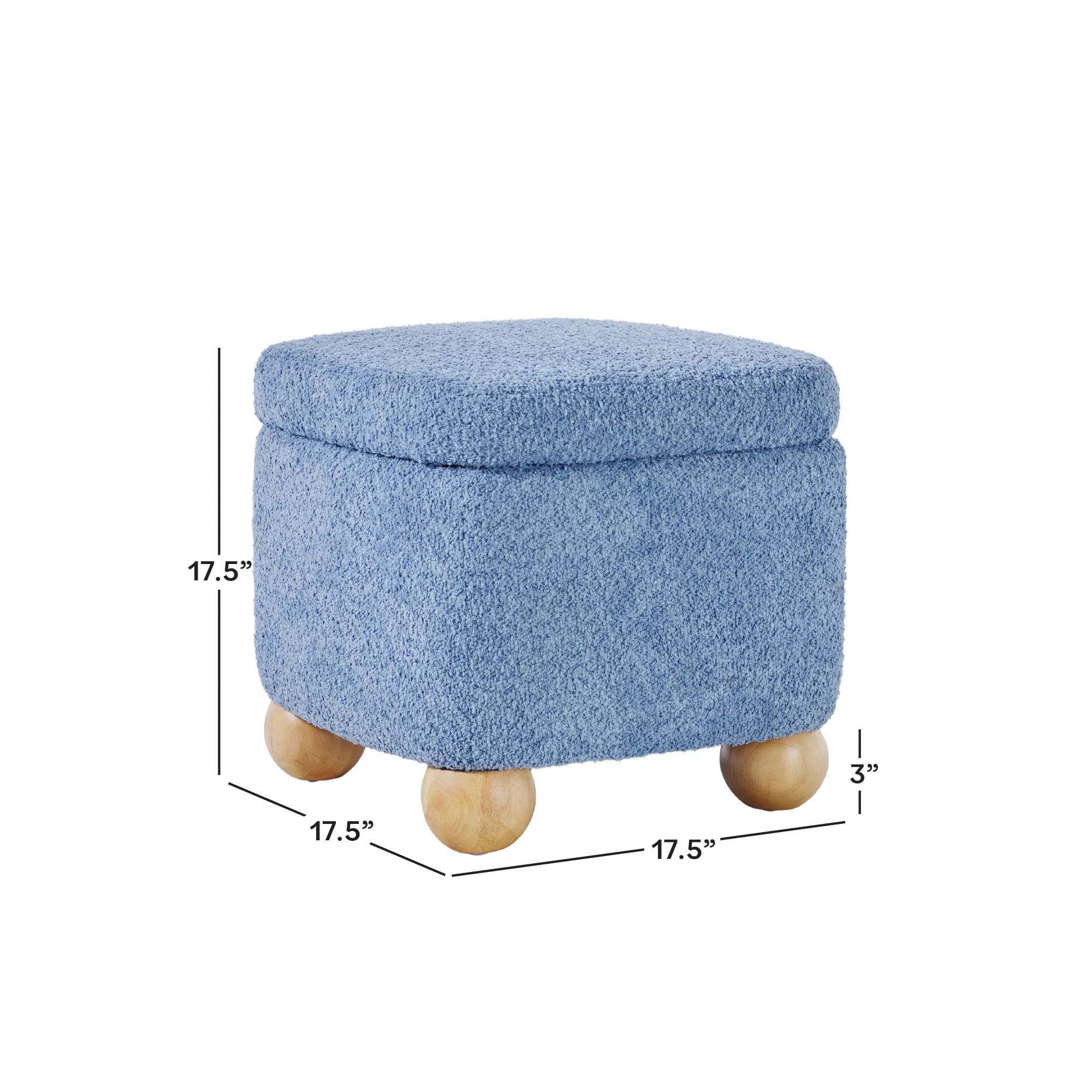 Linley Contemporary Bouclé Upholstered Accent Chair with Ottoman Set