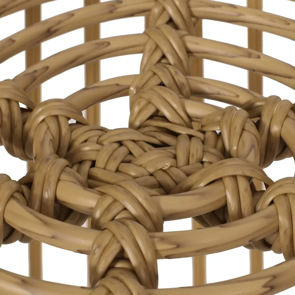 Walker Edison | Retro Wicker Outdoor Chat Set