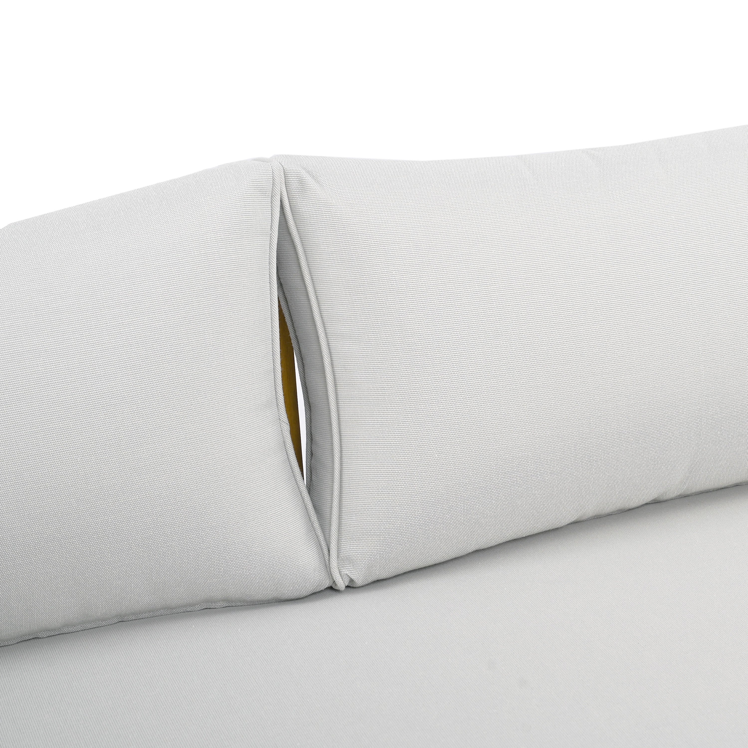 Walker Edison | Modern Outdoor Teak Rattan Deep Seat Daybed