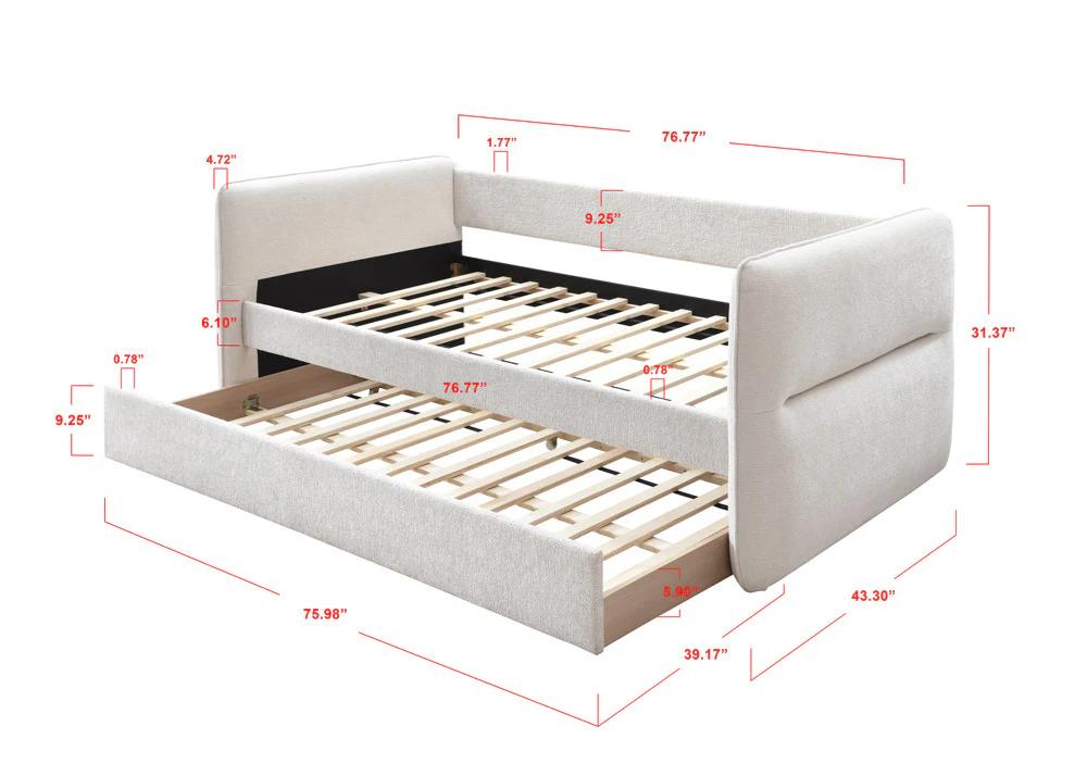 Walker Edison | Contemporary Modern Pull Out Daybed
