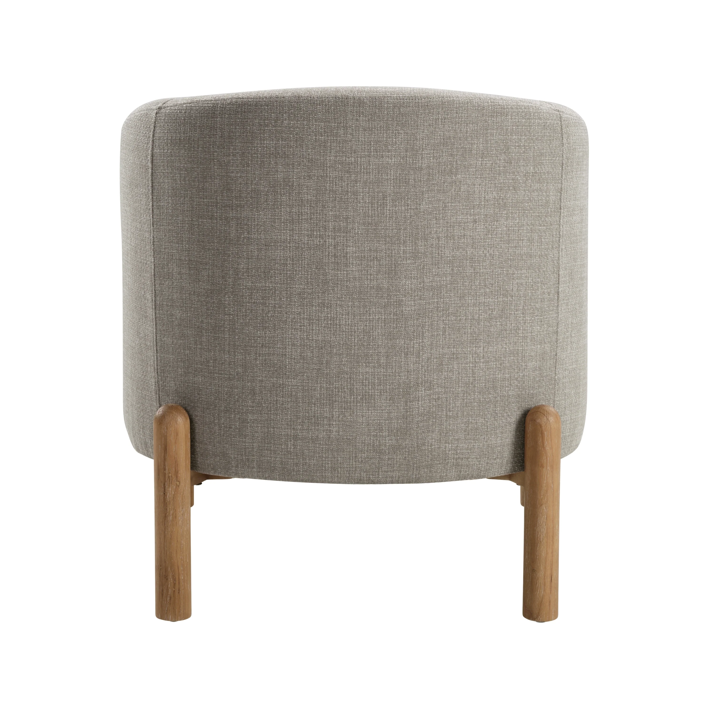 Walker Edison | Contemporary Style Accent Chair with Solid Wood Legs
