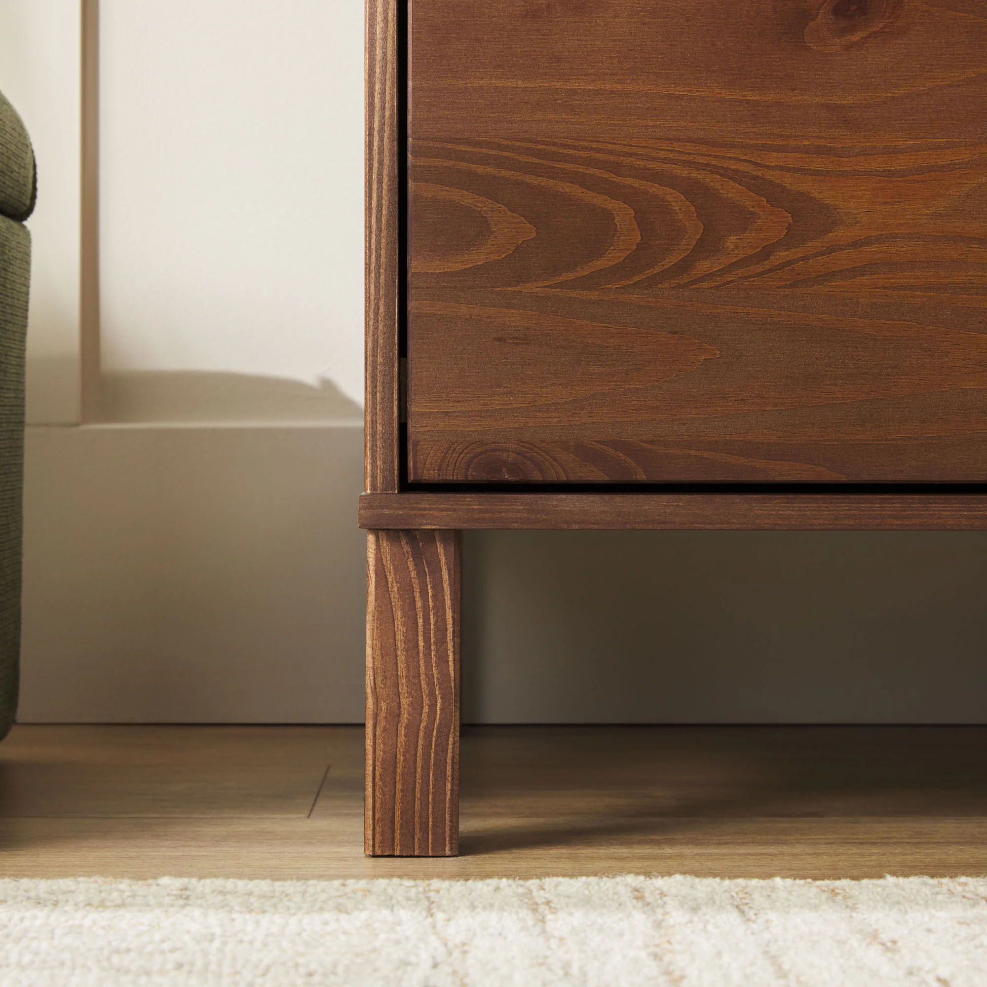 Elias 6-Drawer Contemporary Dresser with Curved Top