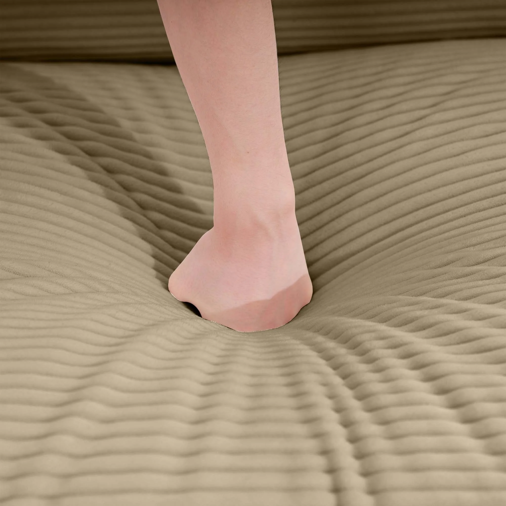 Walker Edison | Corduroy Deep Seat Sofa Chair with Ottoman