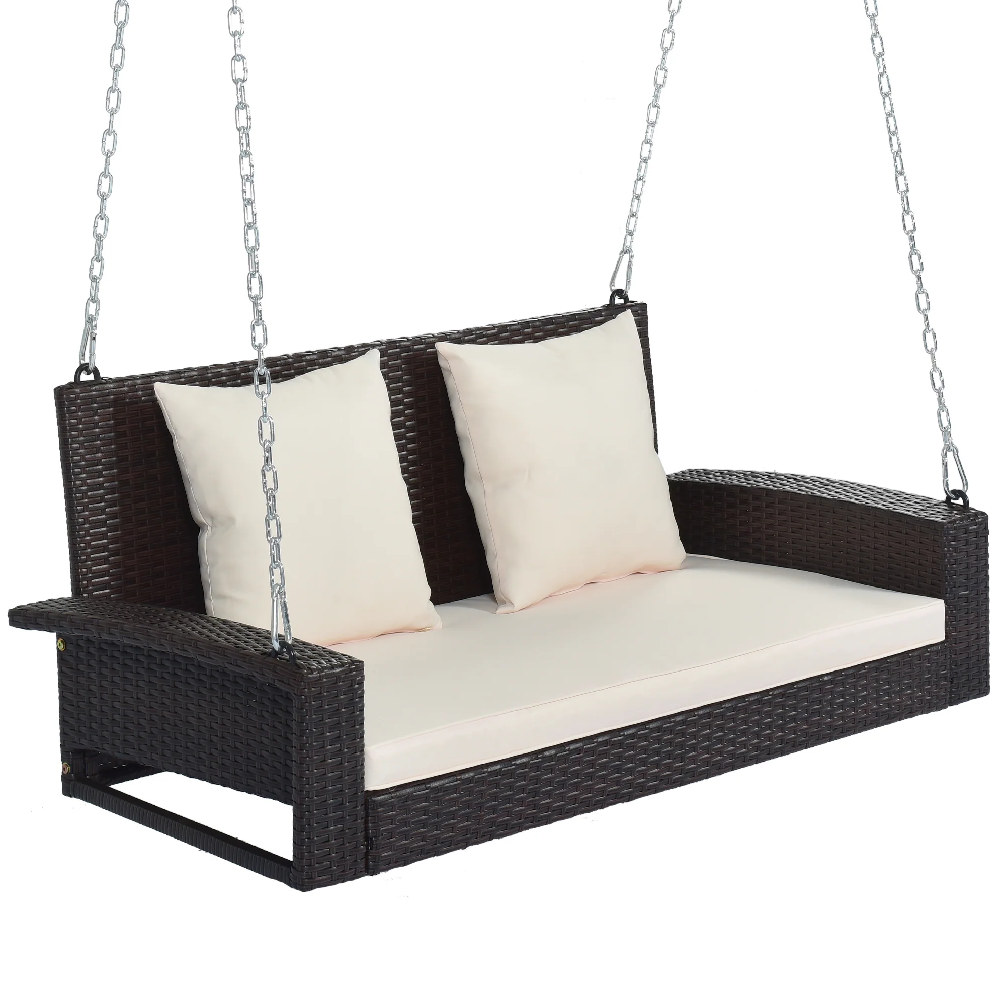 Walker Edison | Wicker Hanging Porch Swing