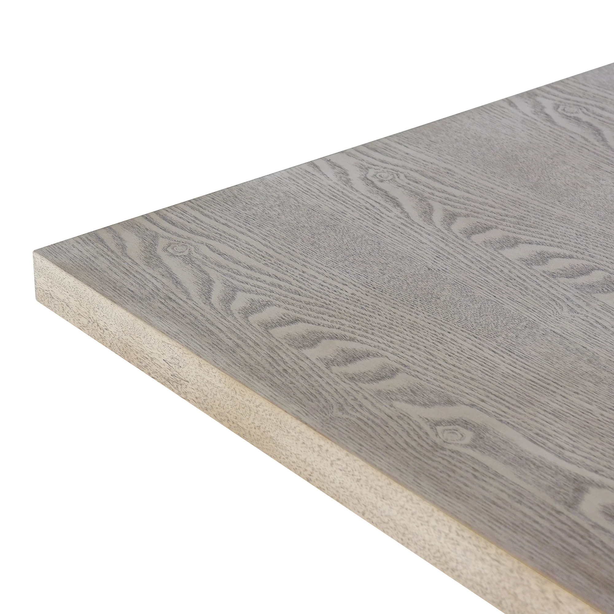 Walker Edison | Natural Wood Wash 7-Piece Retro Dining Set with 6 Upholstered Chairs