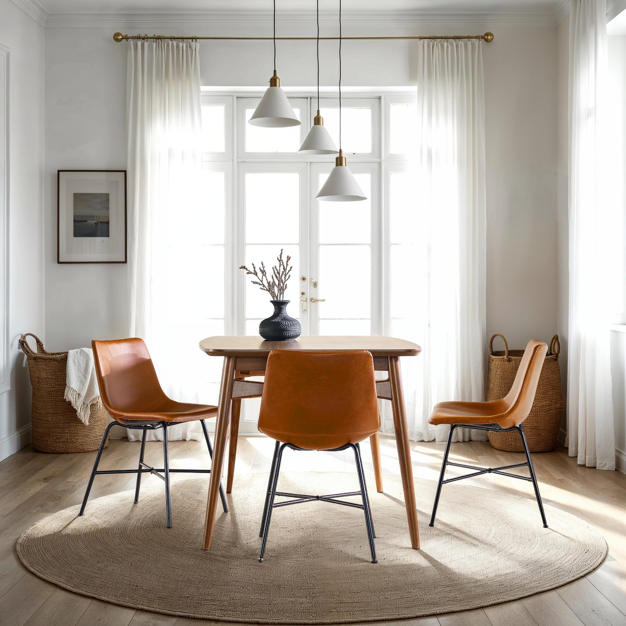 Xuma Urban Industrial Faux Leather Seating Collection (Dining Chair or Counter Stool), Set of 2