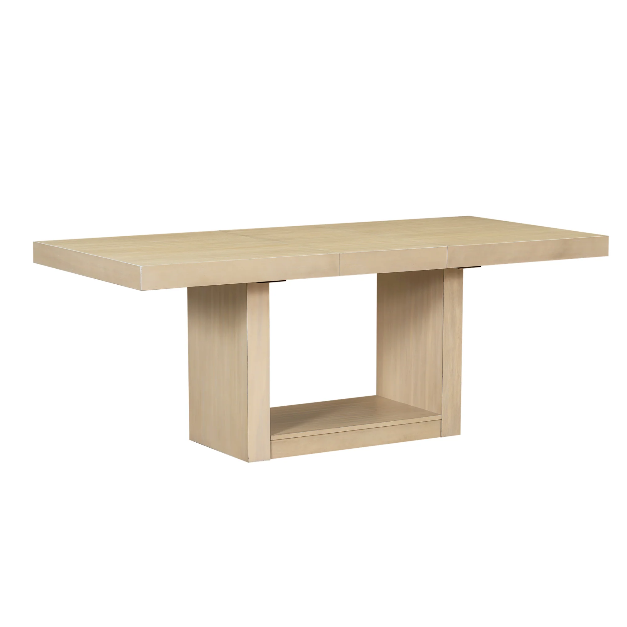 Walker Edison | Contemporary 6-Piece 78 Extendable Dining Table Full Set