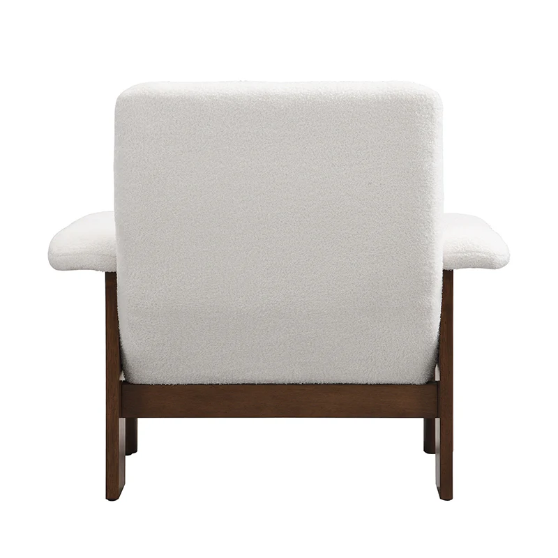 Walker Edison | Mid Century Modern Accent Chair with Ottoman