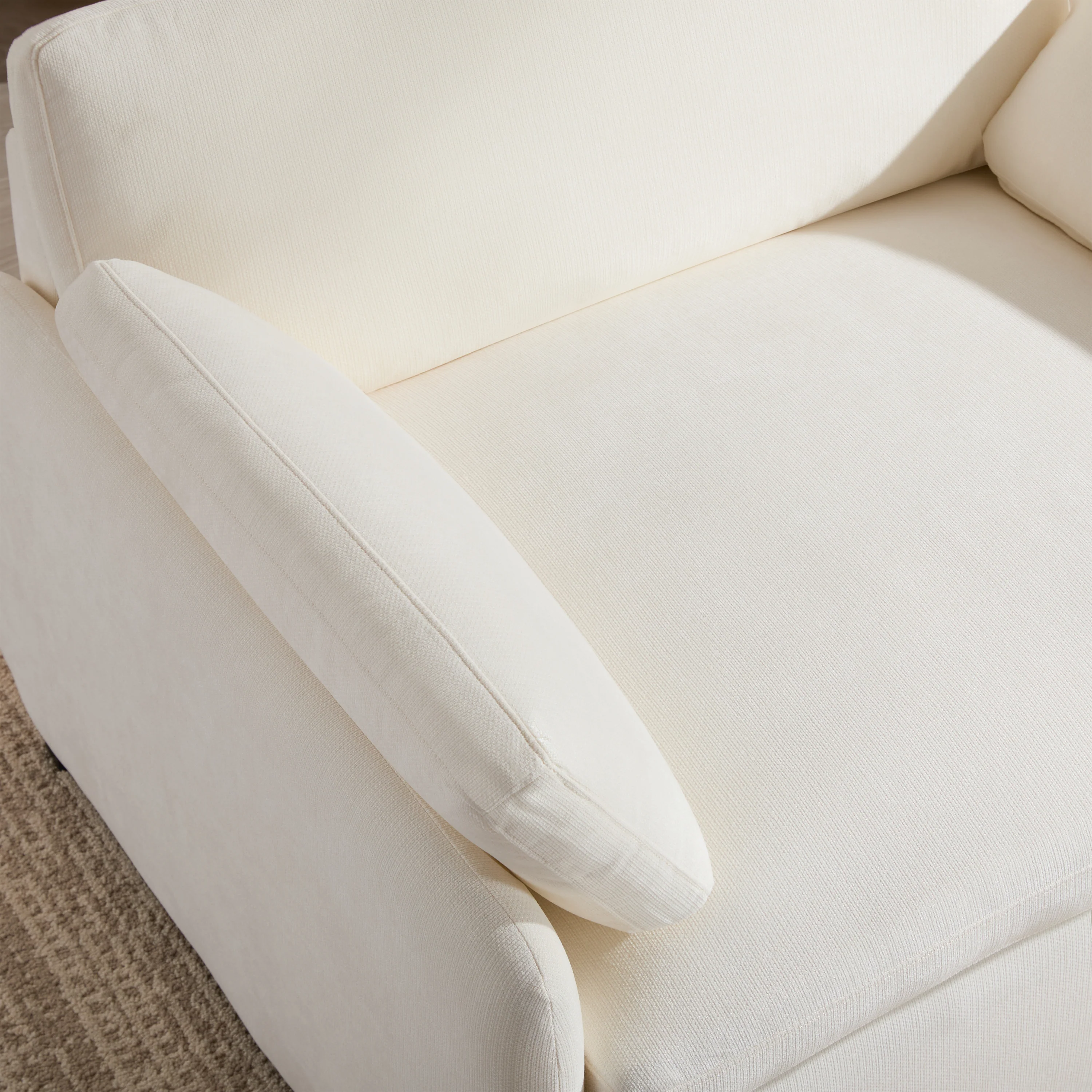 Walker Edison | Oversized Chenille Single Accent Chair