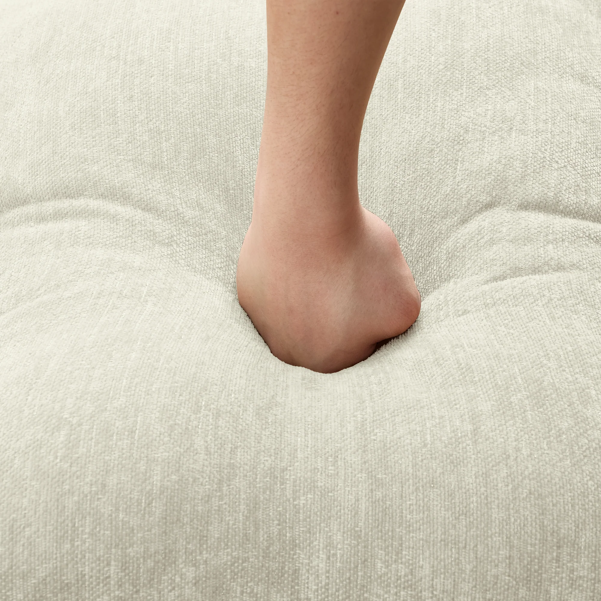 Walker Edison | 2 in 1 Classic Traditional Style Sectional Sofa with Removable Ruffles Pleats Skirts