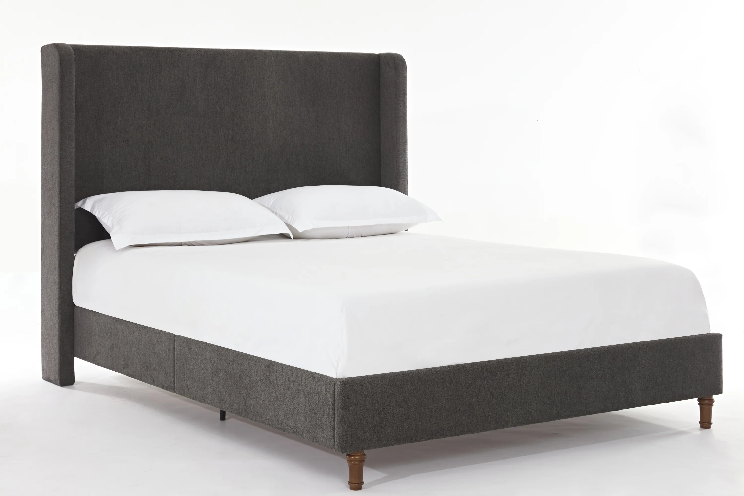 Walker Edison | Velvet Tall 54 Headboard Upholstered Queen Bed