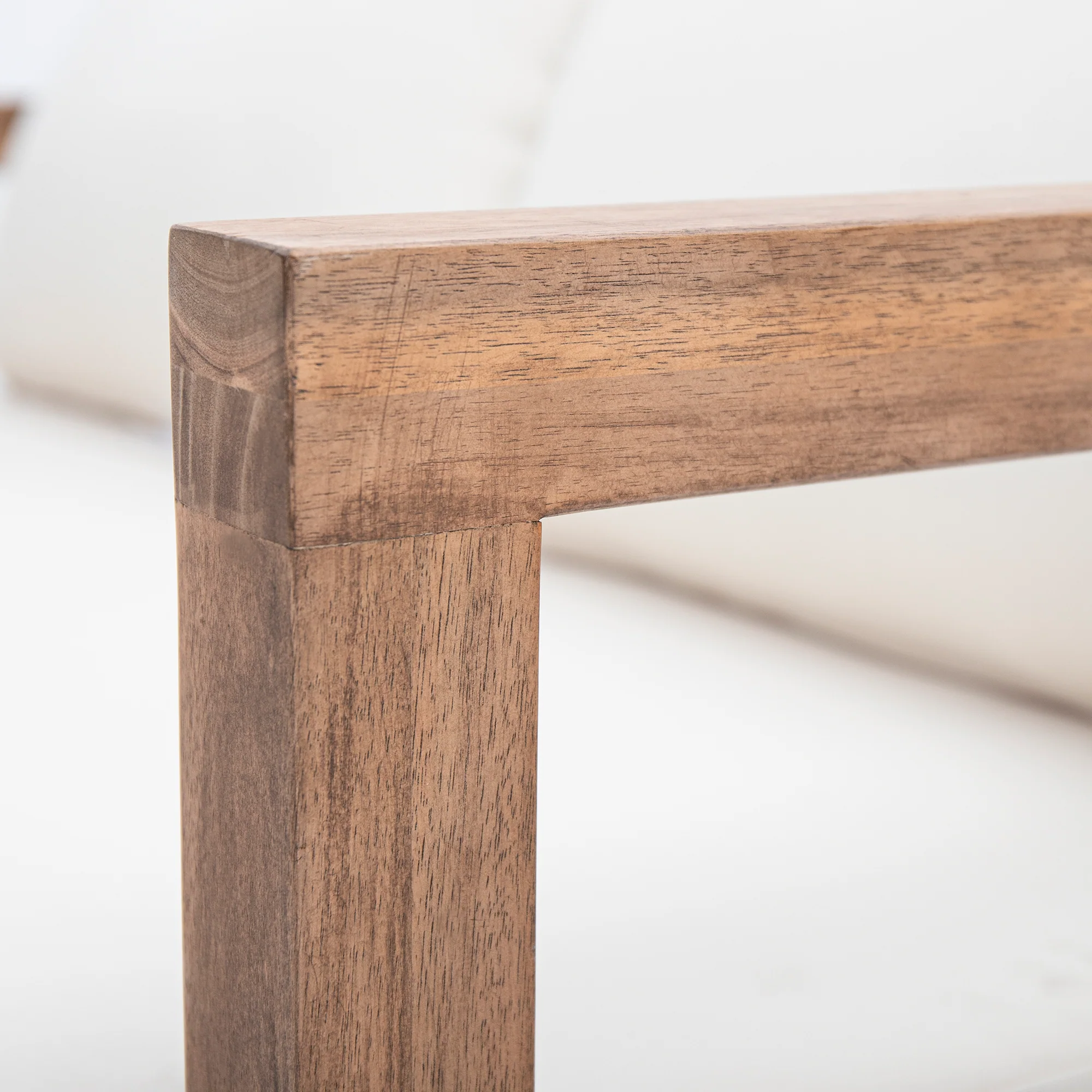 Walker Edison | Modern Outdoor Acacia Wood Patio Loveseat and Coffee Table