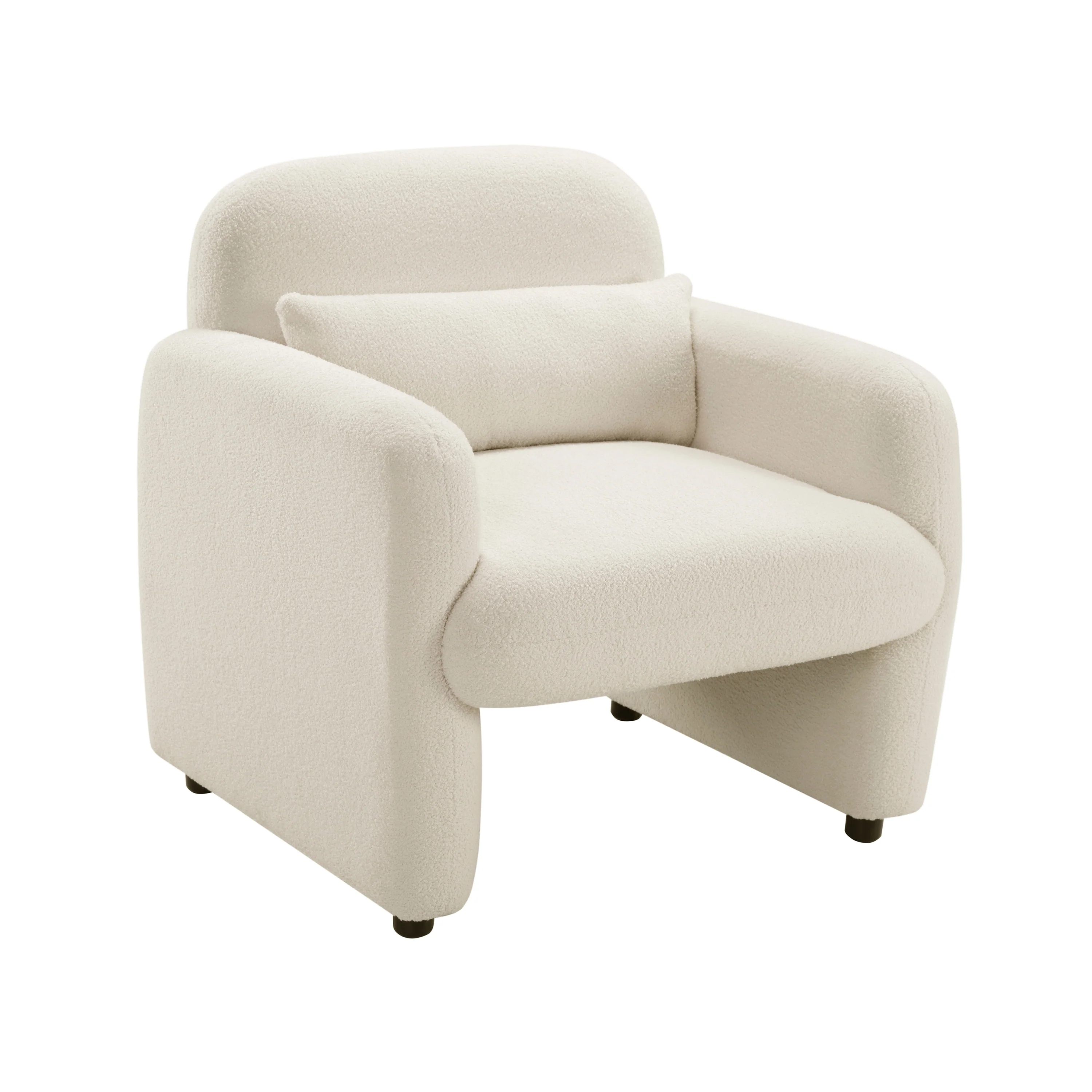 Walker Edison | Contemporary Boucle Accent Chair