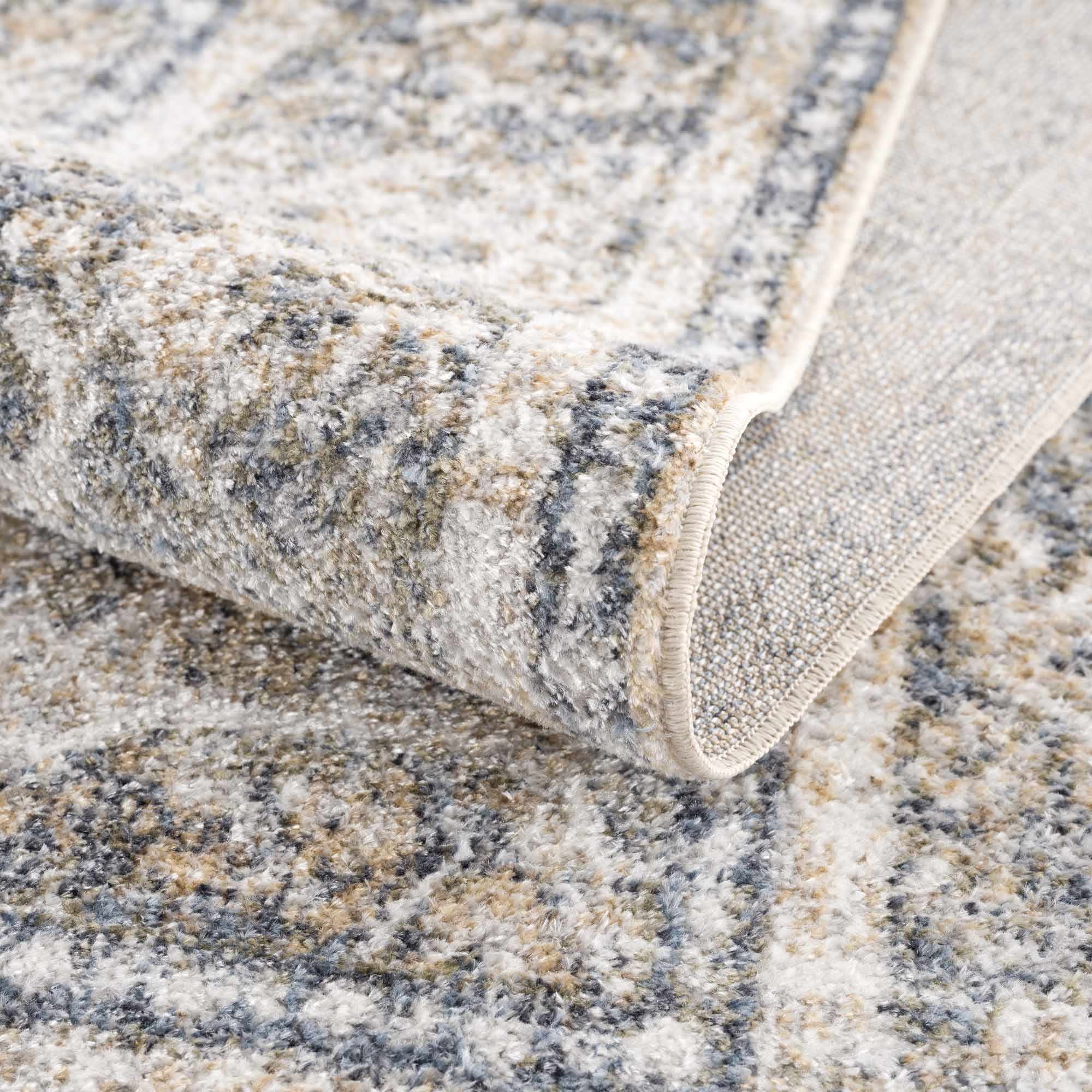 Boutique Rugs - Arias Cream & Blue Washable Area Rug