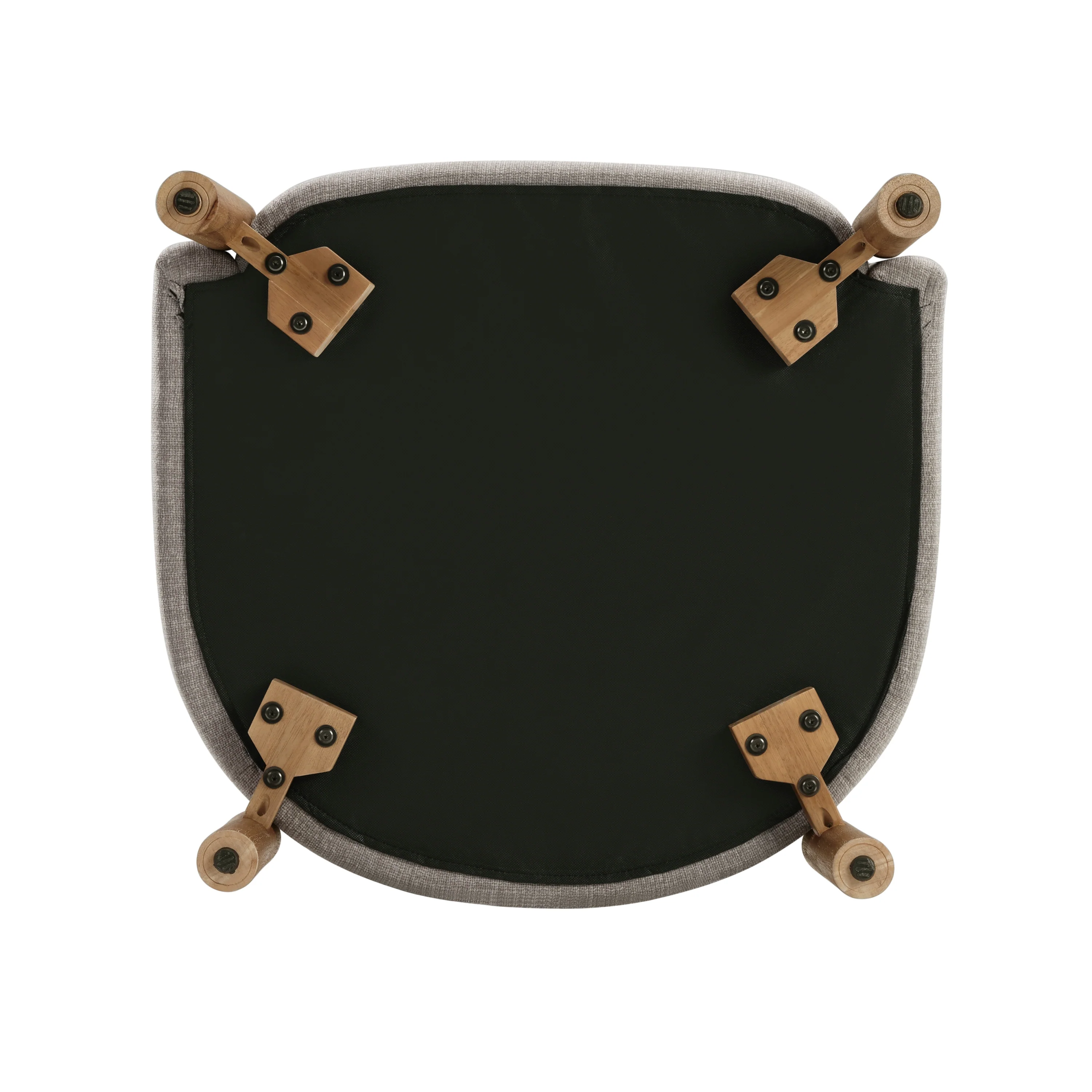 Walker Edison | Contemporary Style Accent Chair with Solid Wood Legs